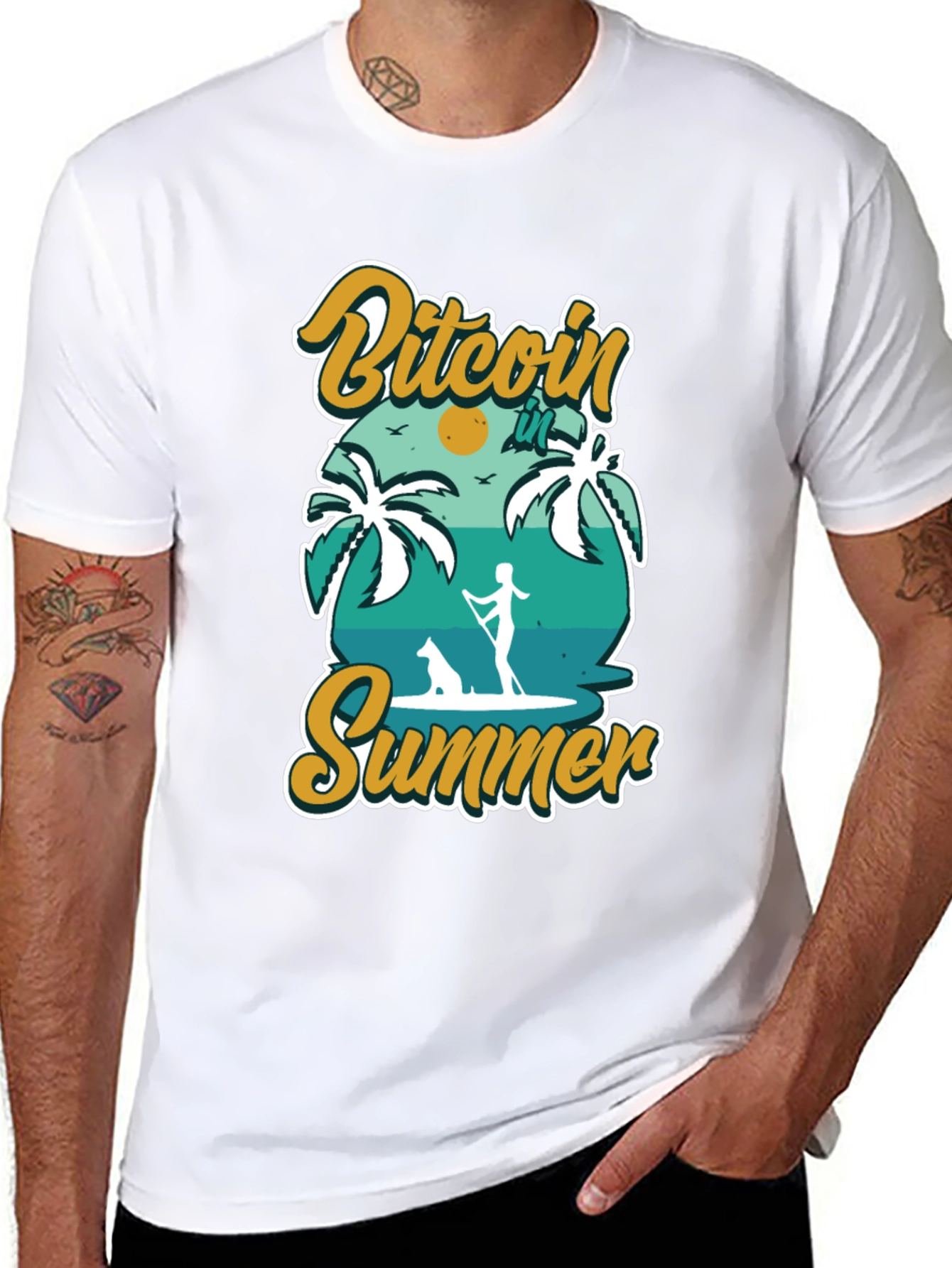 Bitcoin Summer Black T-Shirt