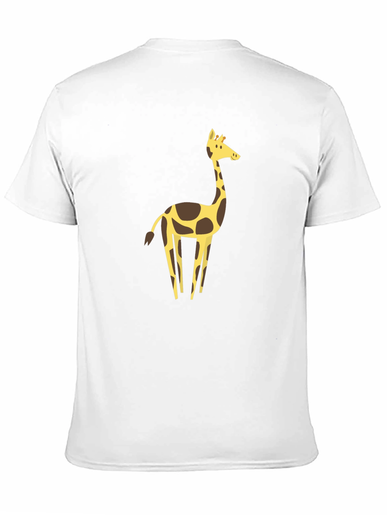 Giraffe Graphic Tee - Black Cotton Blend Shirt