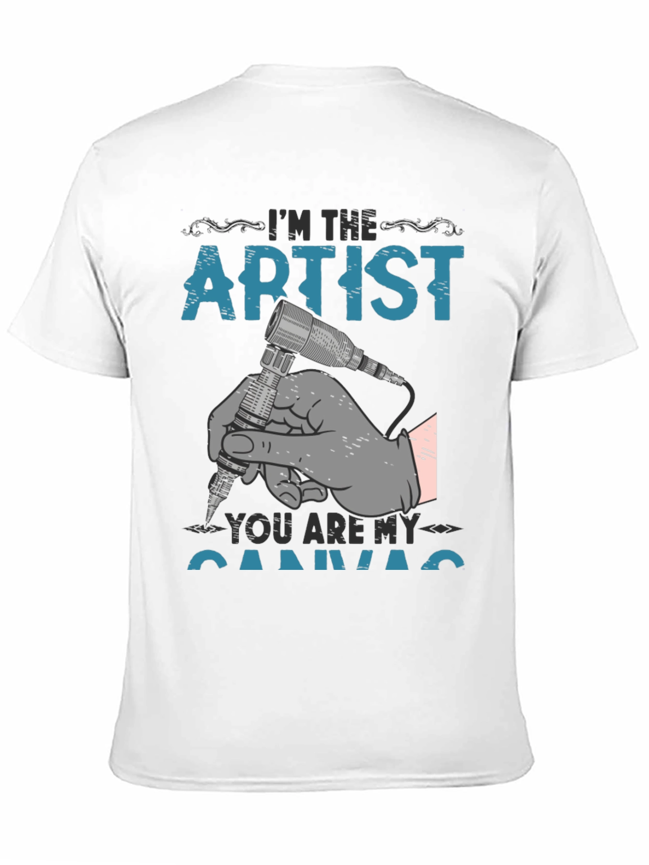 Artist Canvas Graphic T-Shirt - Tattoo Style