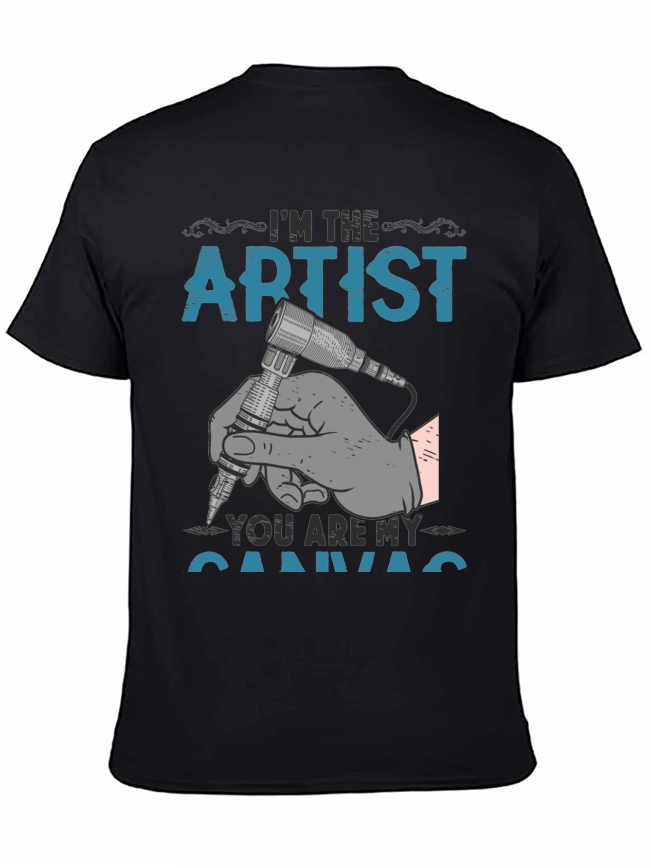 Artist Canvas Graphic T-Shirt - Tattoo Style