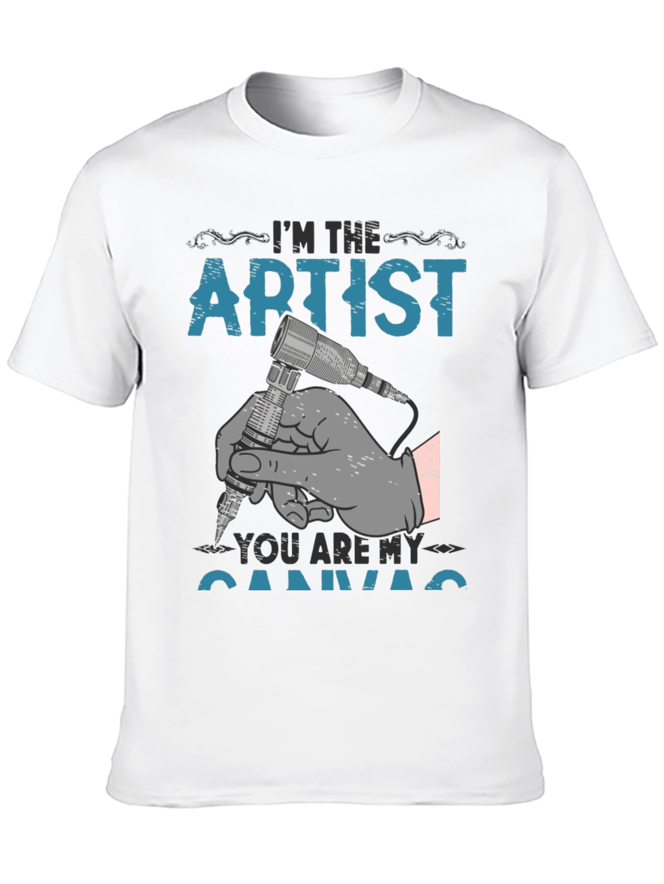 Artist Canvas Graphic T-Shirt - Tattoo Style