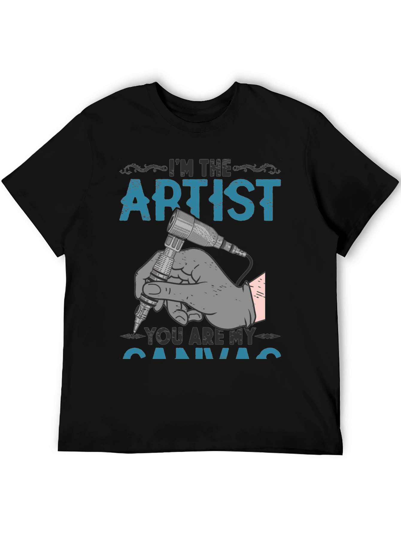 Artist Canvas Graphic T-Shirt - Tattoo Style