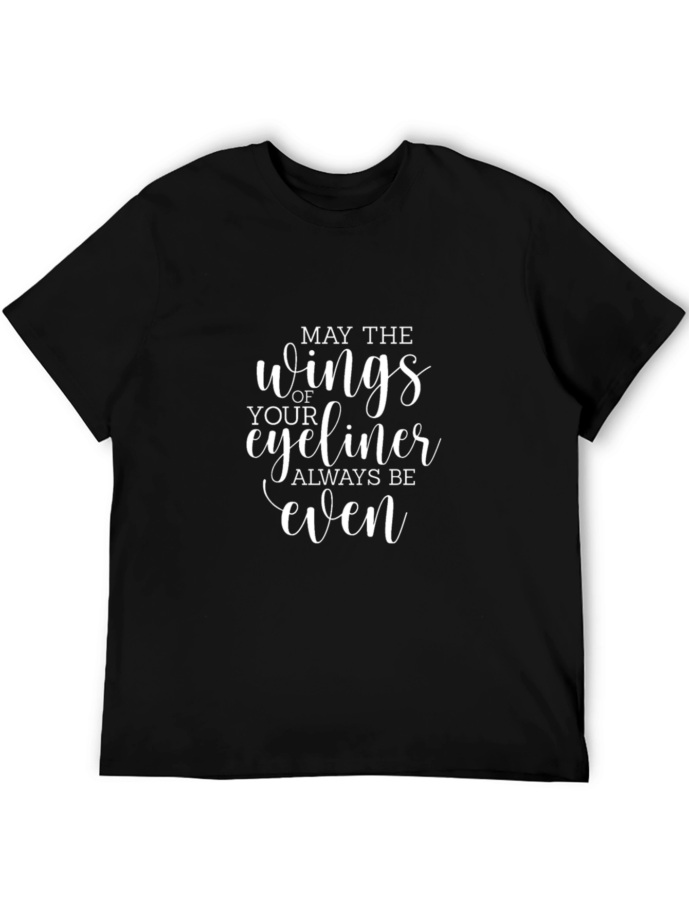 Eyeliner Wings T-Shirt - Funny Makeup Tee