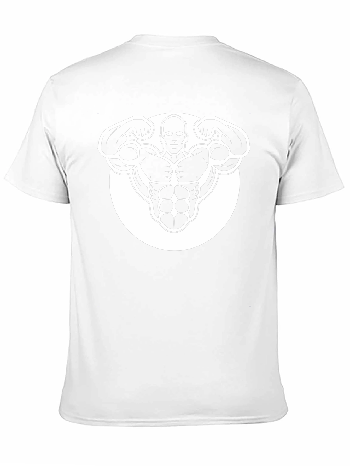 Black Graphic Tee - Bodybuilder Design