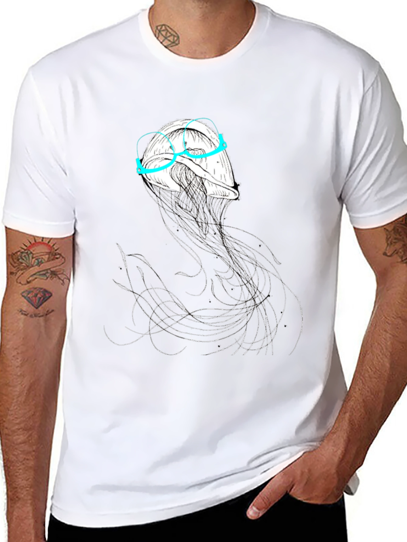Jellyfish Spectacles T-Shirt - Unique Graphic Tee