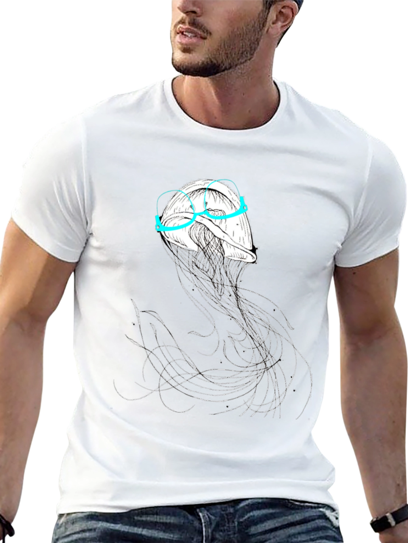 Jellyfish Spectacles T-Shirt - Unique Graphic Tee