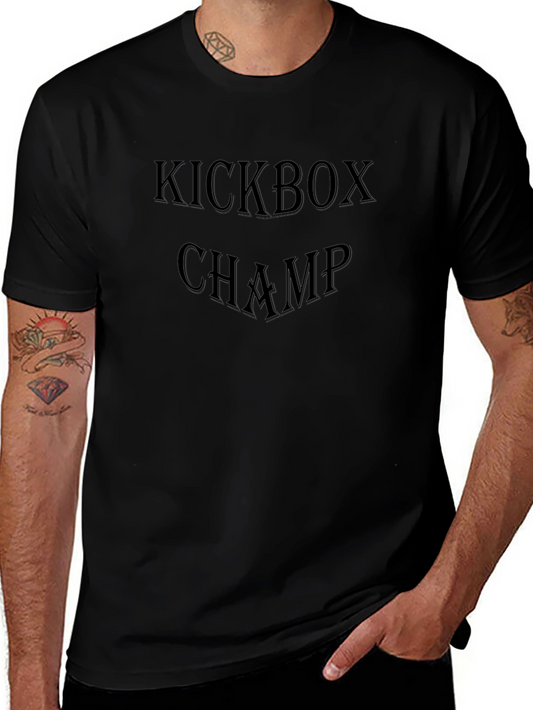 Kickbox Champ Black T-Shirt