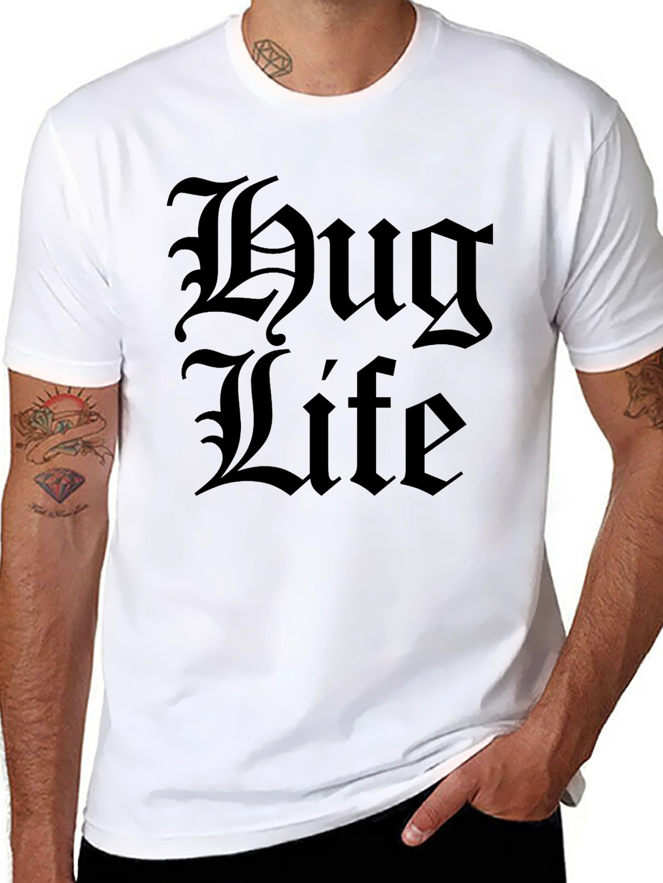 Thug Life Graphic Black T-Shirt