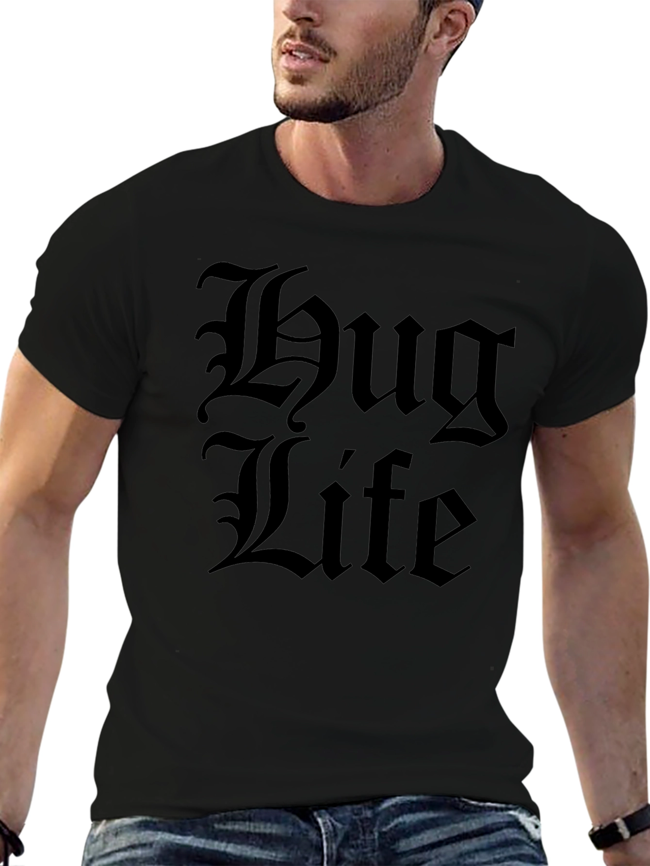 Thug Life Graphic Black T-Shirt
