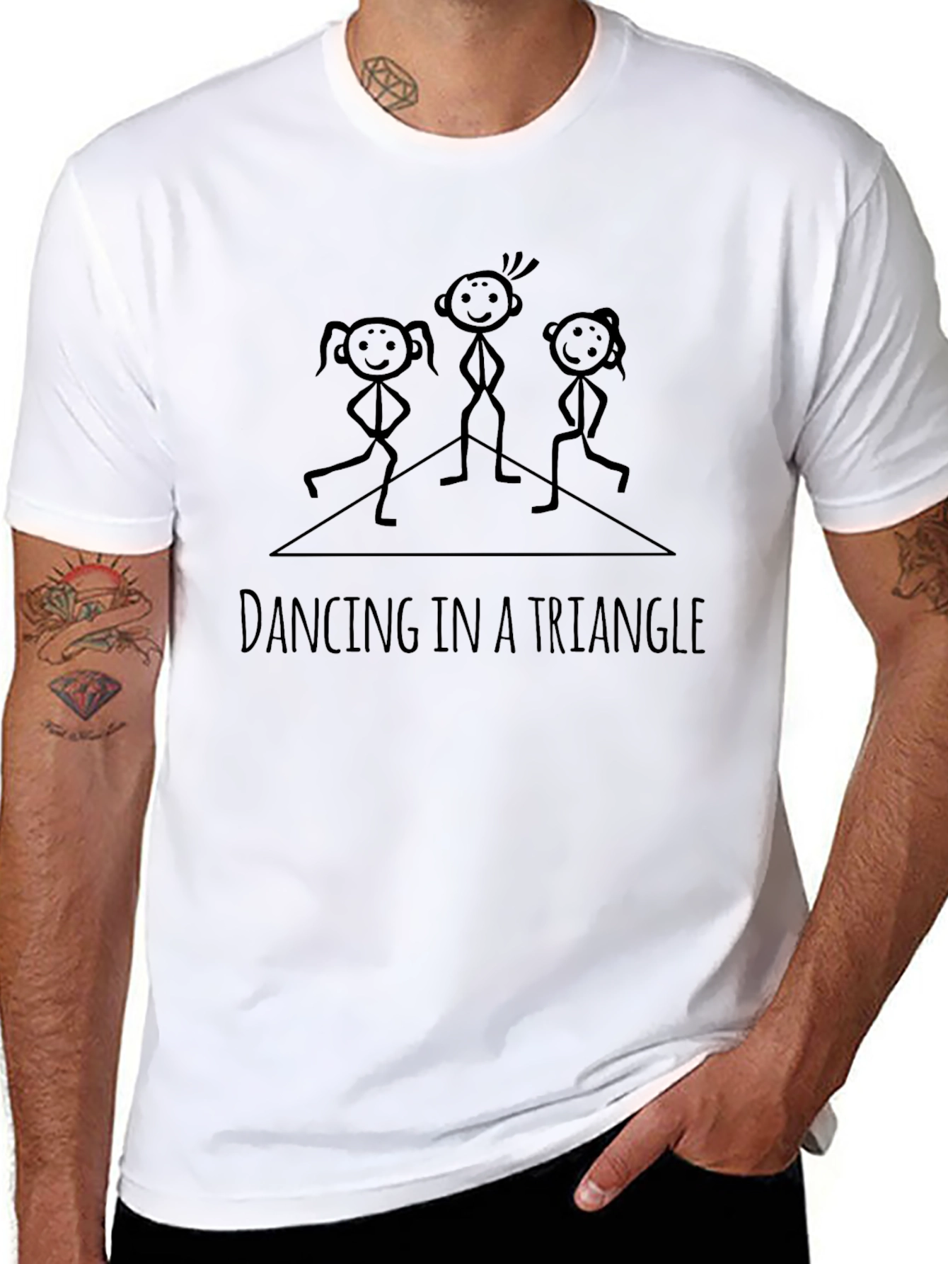 Dancing in a Triangle Graphic Tee - Unisex