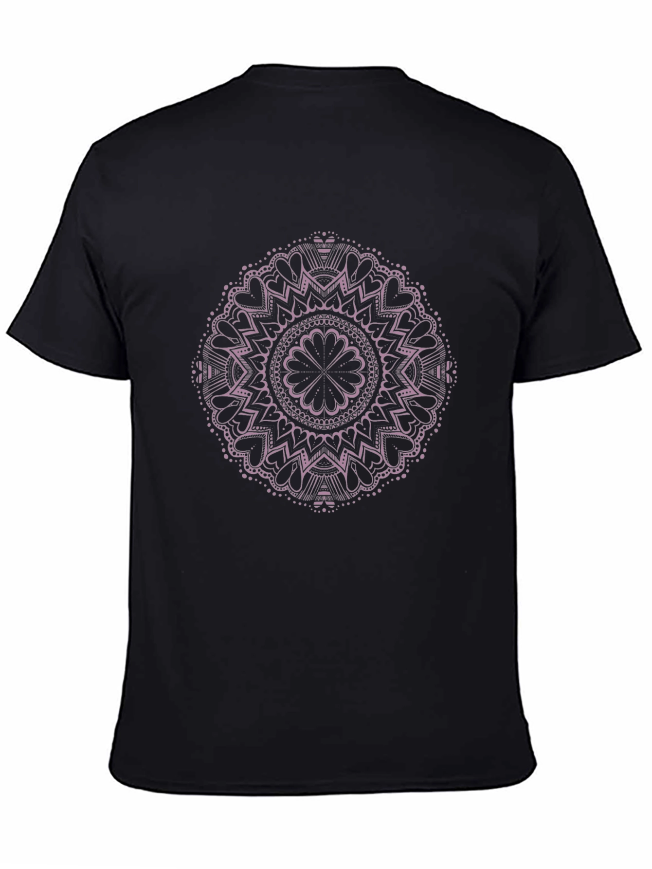 Clover Mandala Graphic Tee - Black