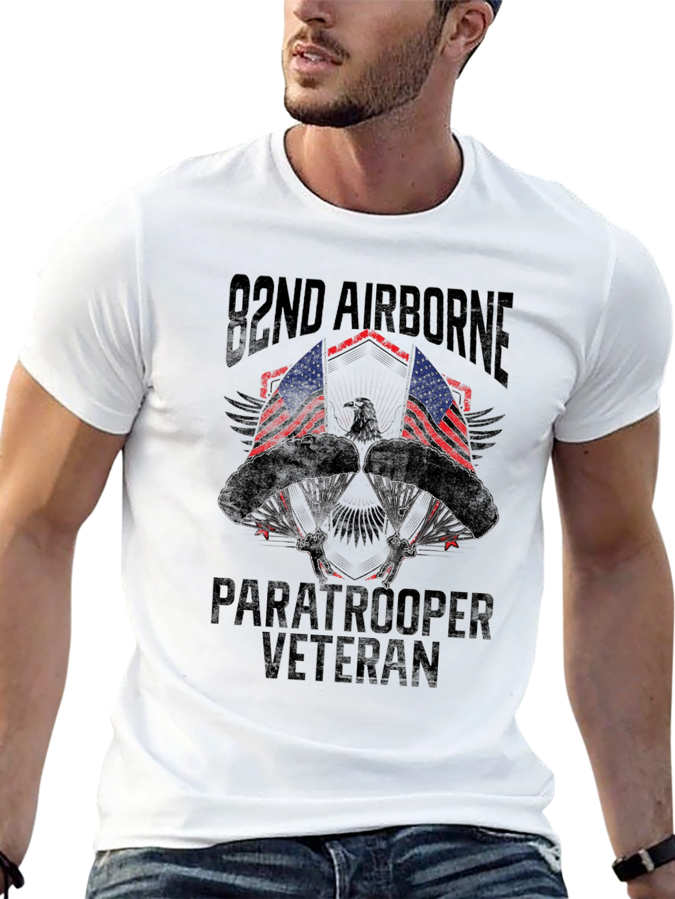 82nd Airborne Paratrooper Veteran T-Shirt