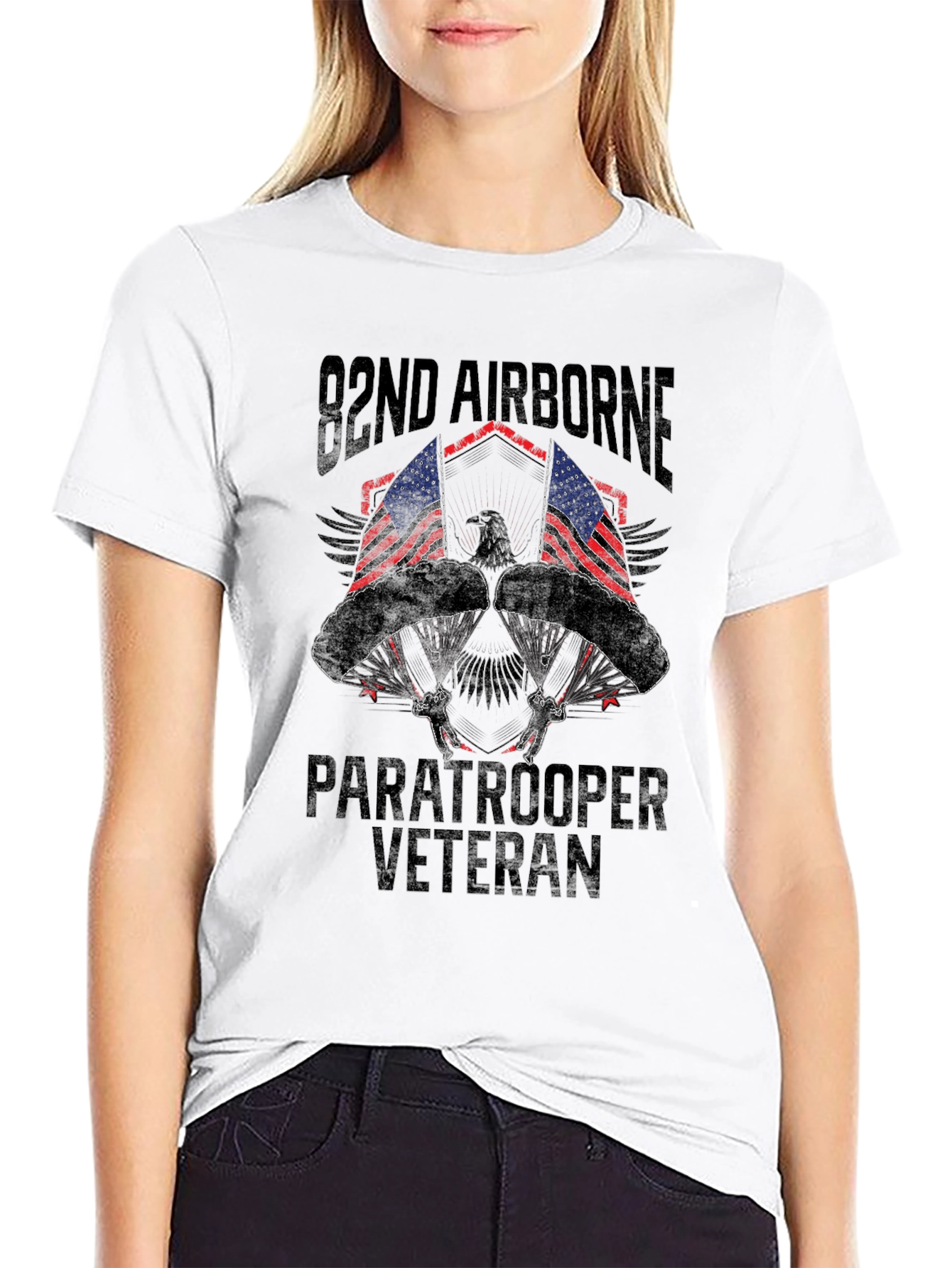82nd Airborne Paratrooper Veteran T-Shirt