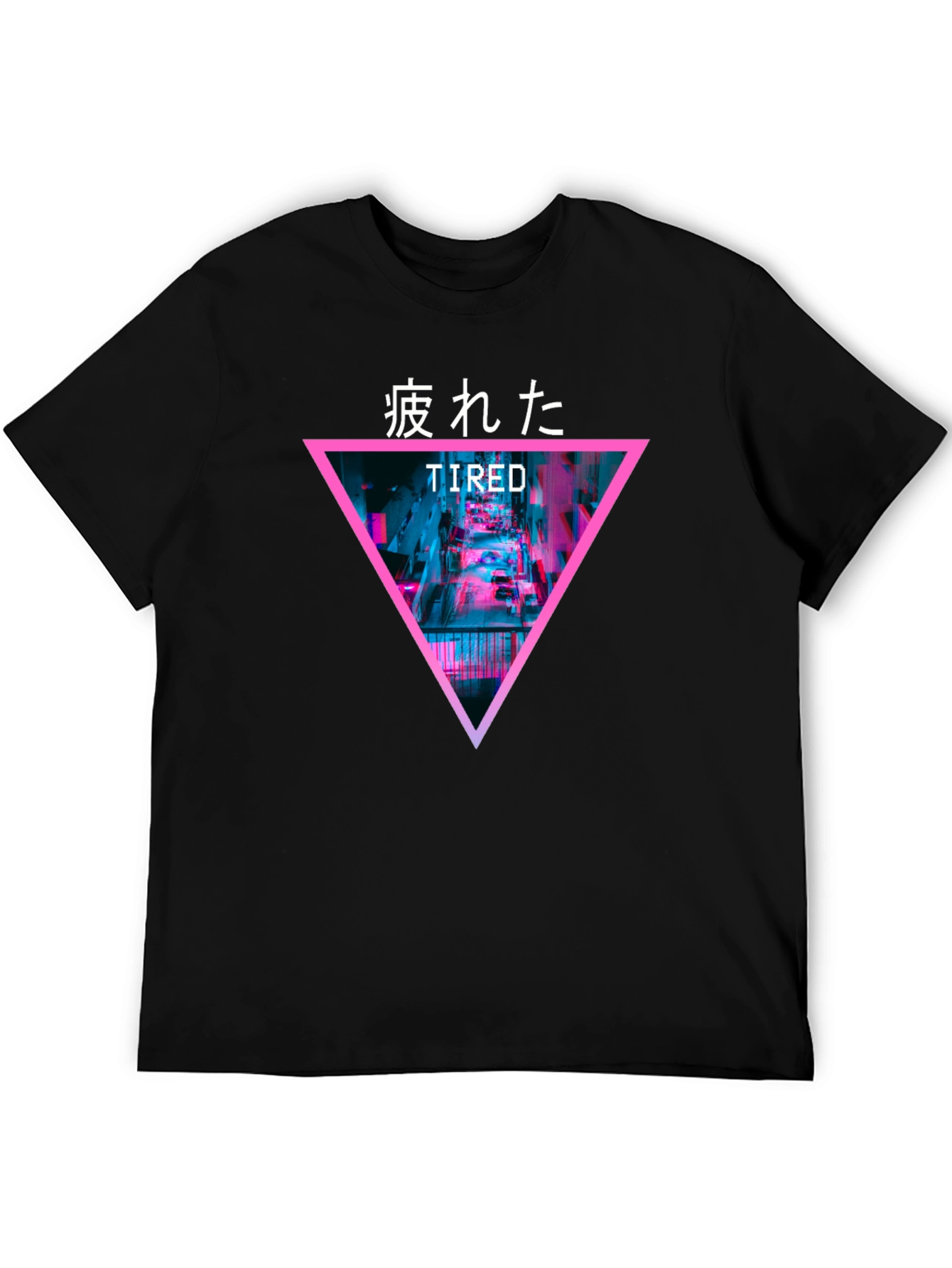 Tired Graphic Tee - Cyberpunk Streetwear Fashion