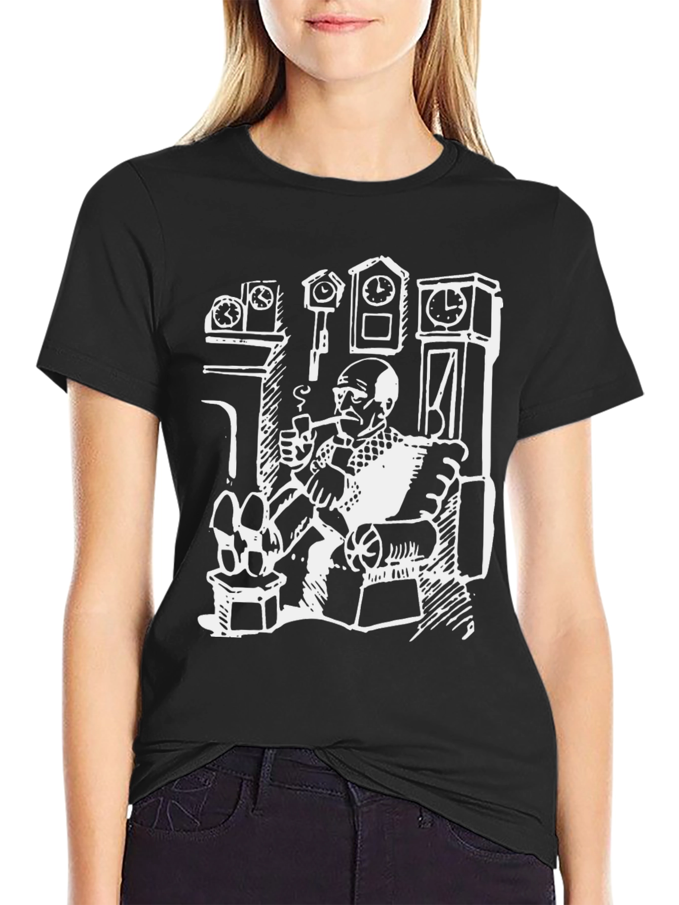 Novelty Graphic Tee - Clock Collector