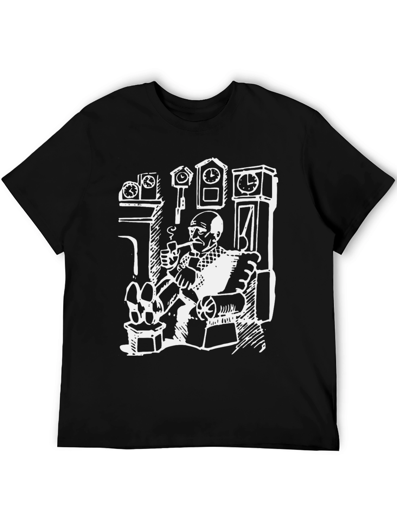 Novelty Graphic Tee - Clock Collector