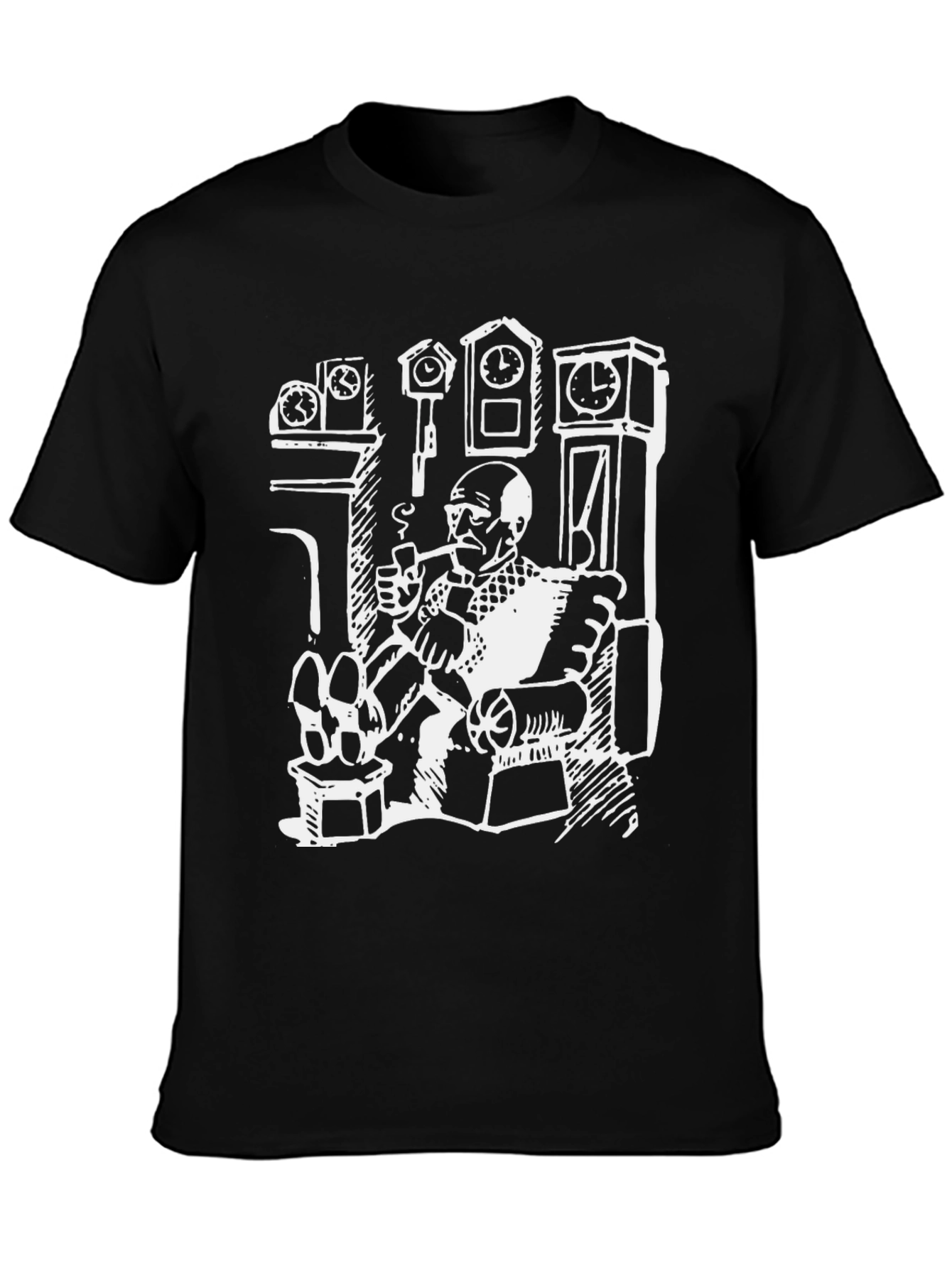 Novelty Graphic Tee - Clock Collector