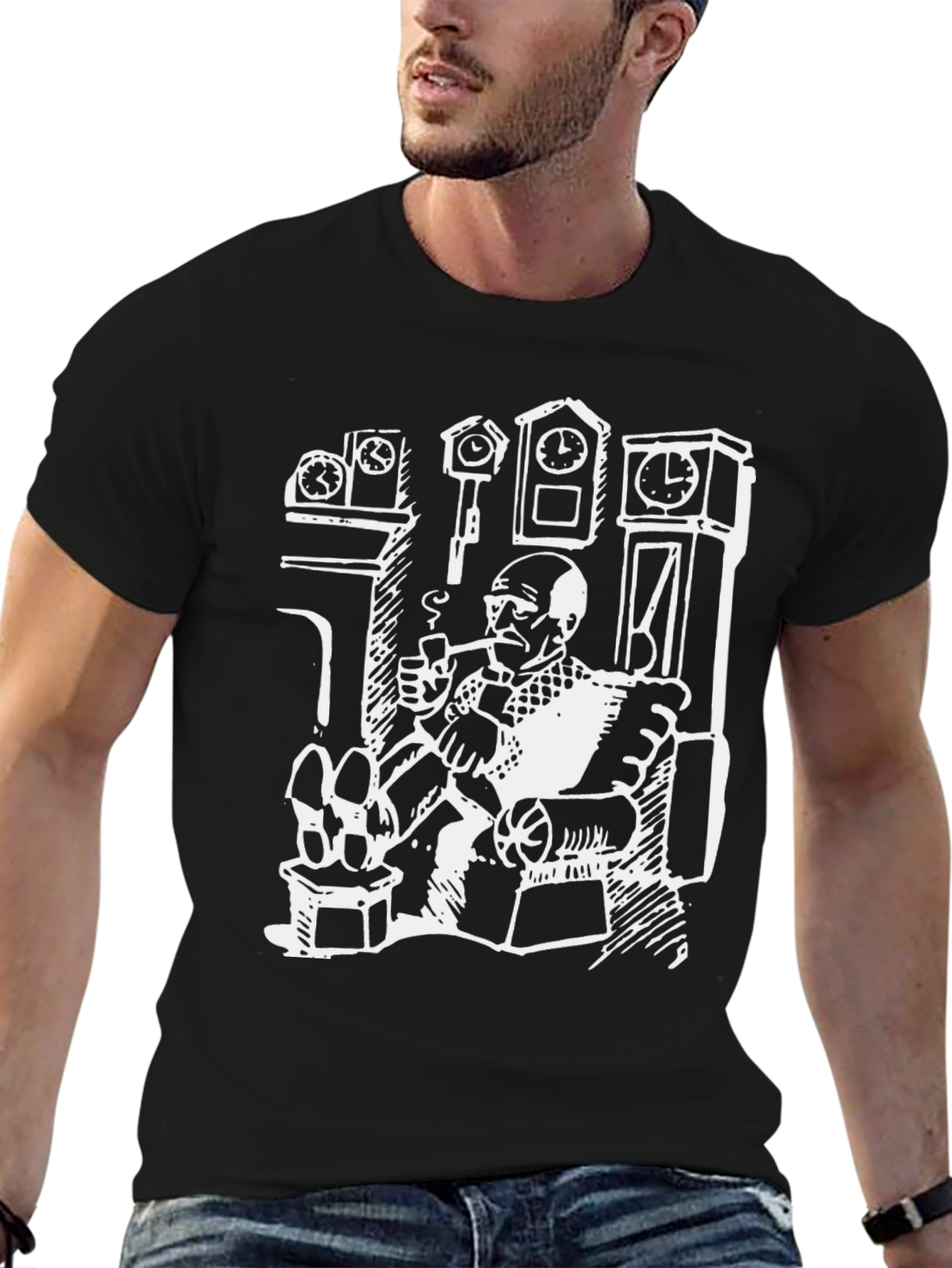 Novelty Graphic Tee - Clock Collector