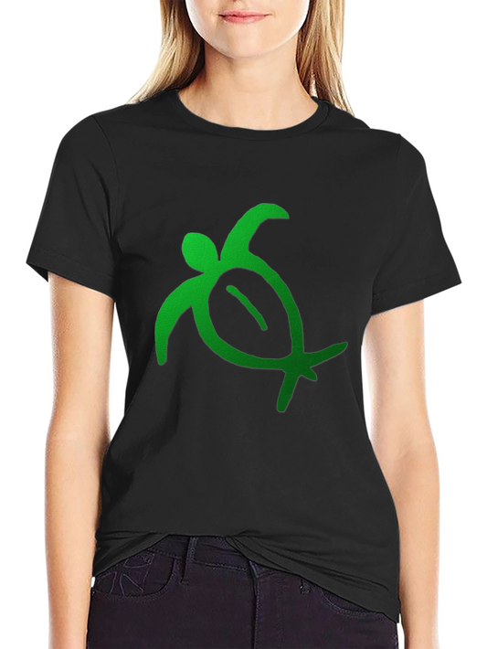 Green Turtle Graphic Tee - Casual Comfort