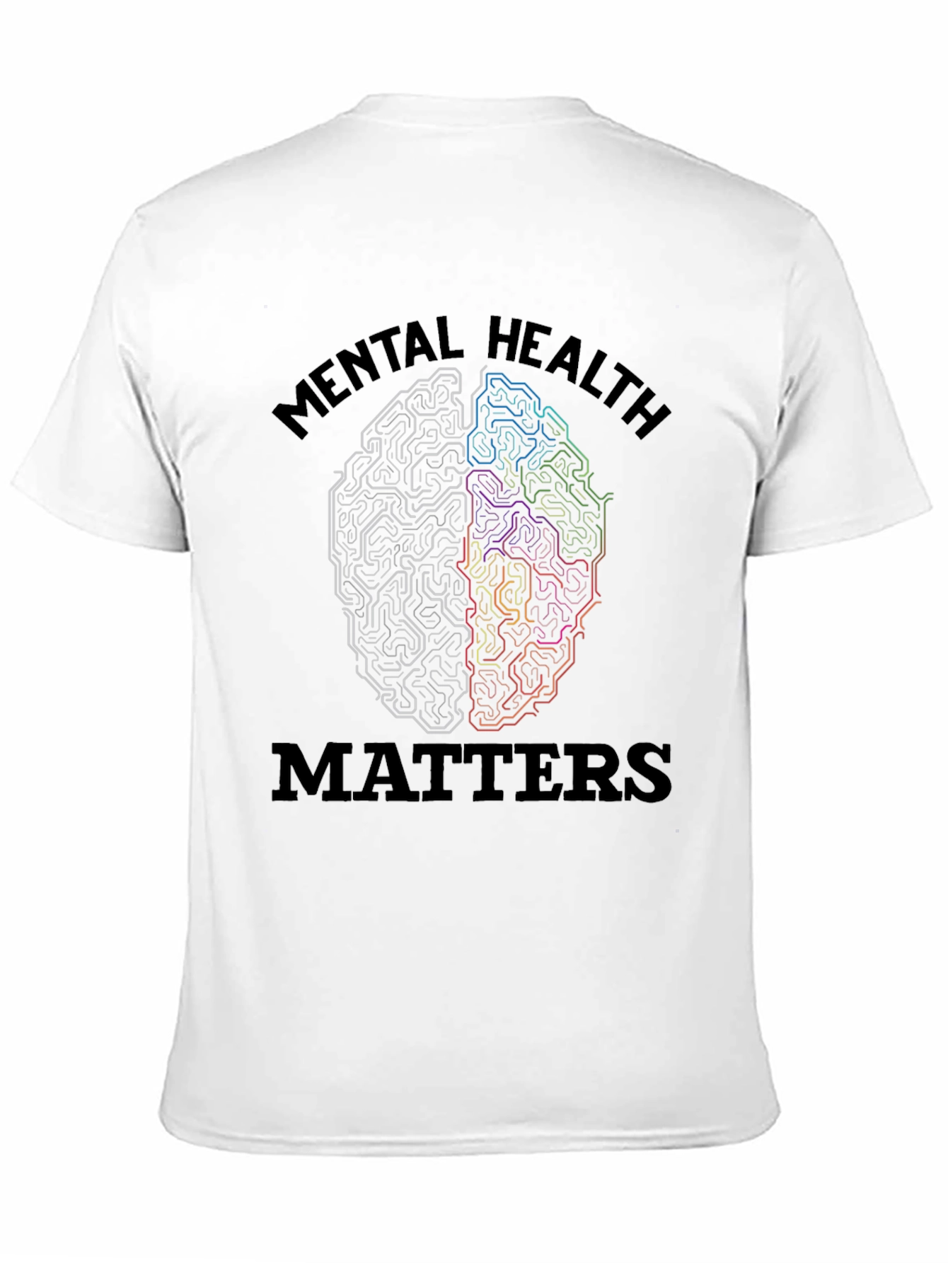 Mental Health Matters Brain Graphic Tee