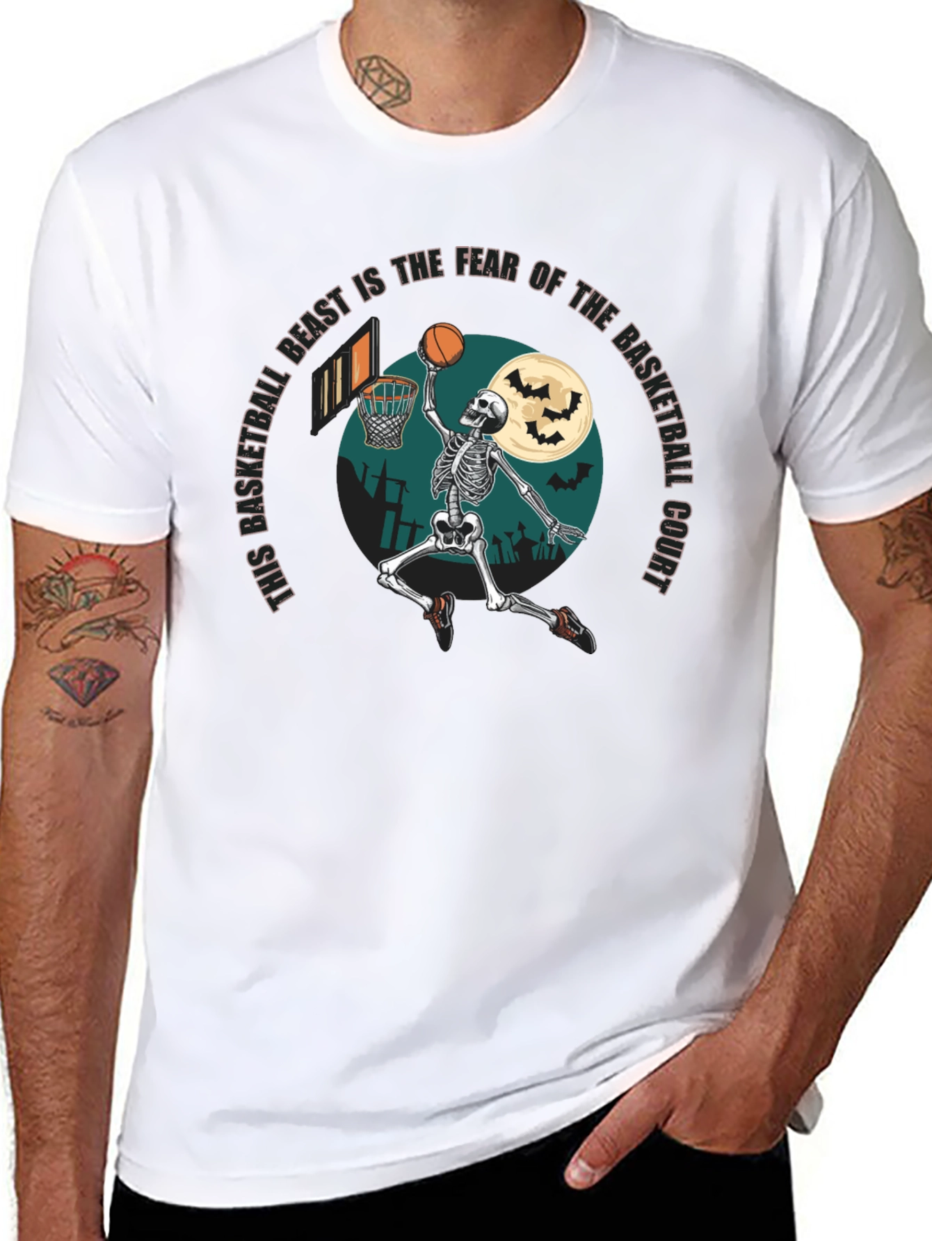 Basketball Beast T-Shirt: Fear the Court!