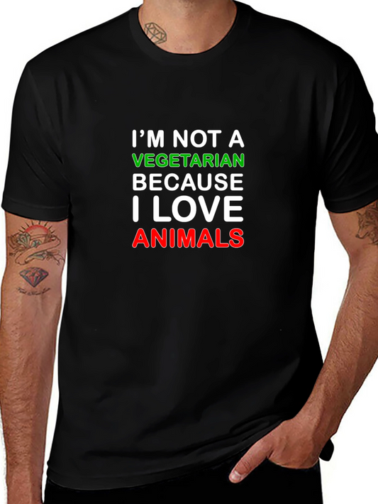 Im Not a Vegetarian Black T-Shirt