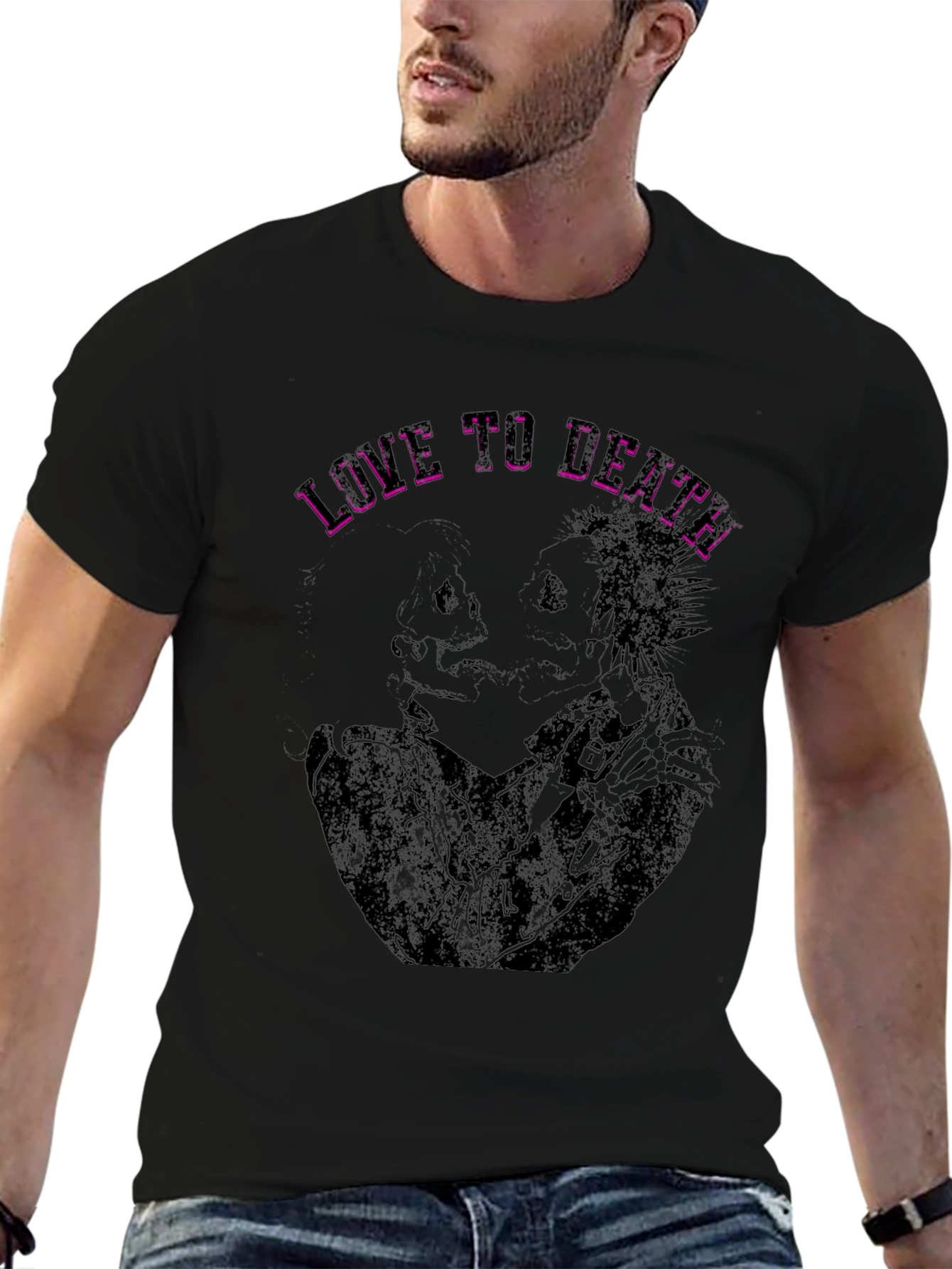 Love to Death Graphic Tee - Black