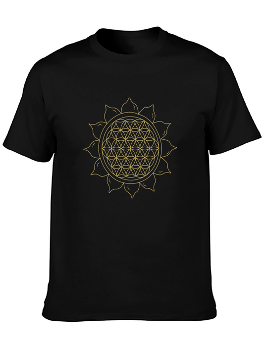 Flower of Life Geometric T-Shirt