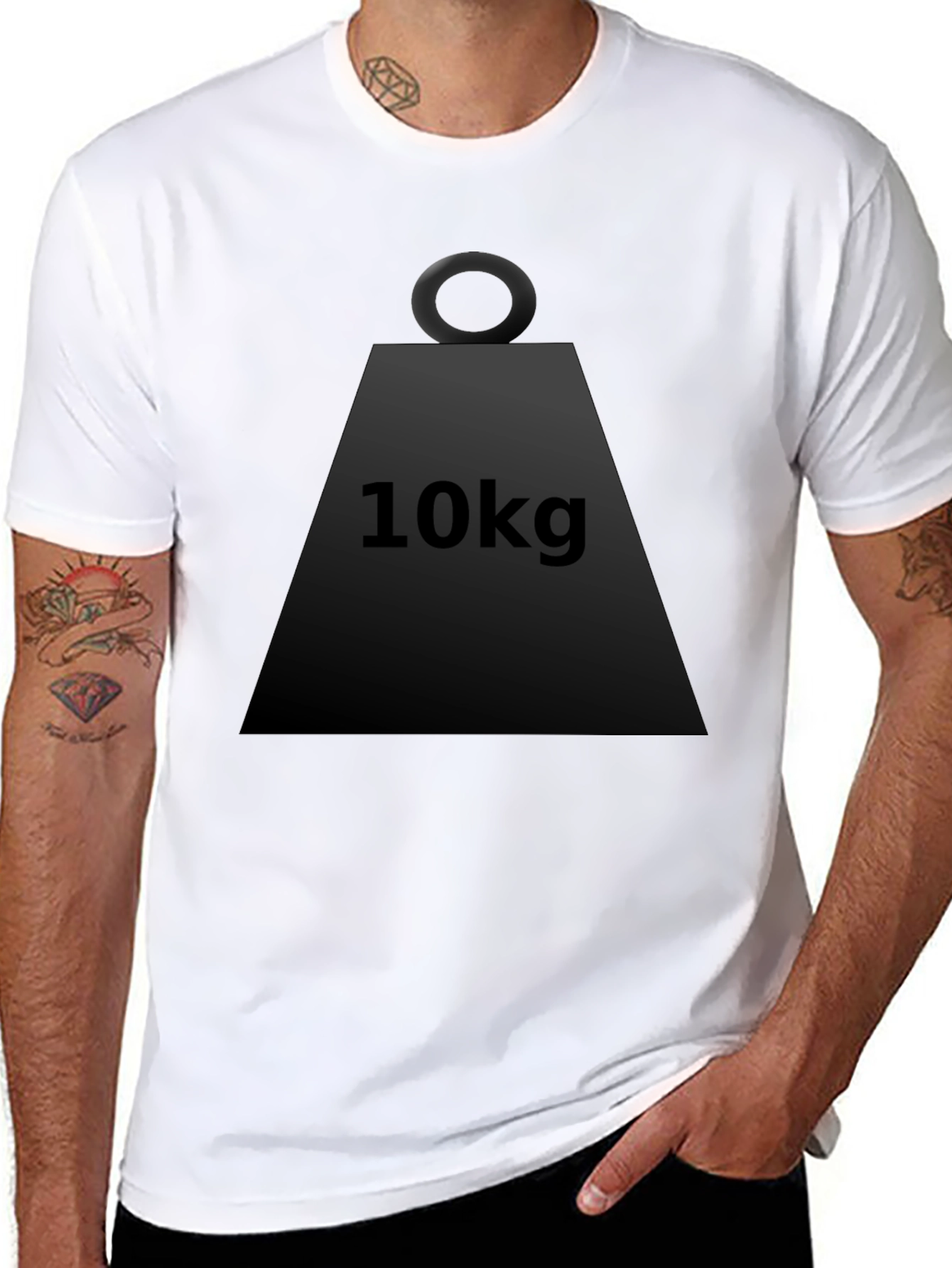10kg Weightlifting T-Shirt - Fitness Apparel