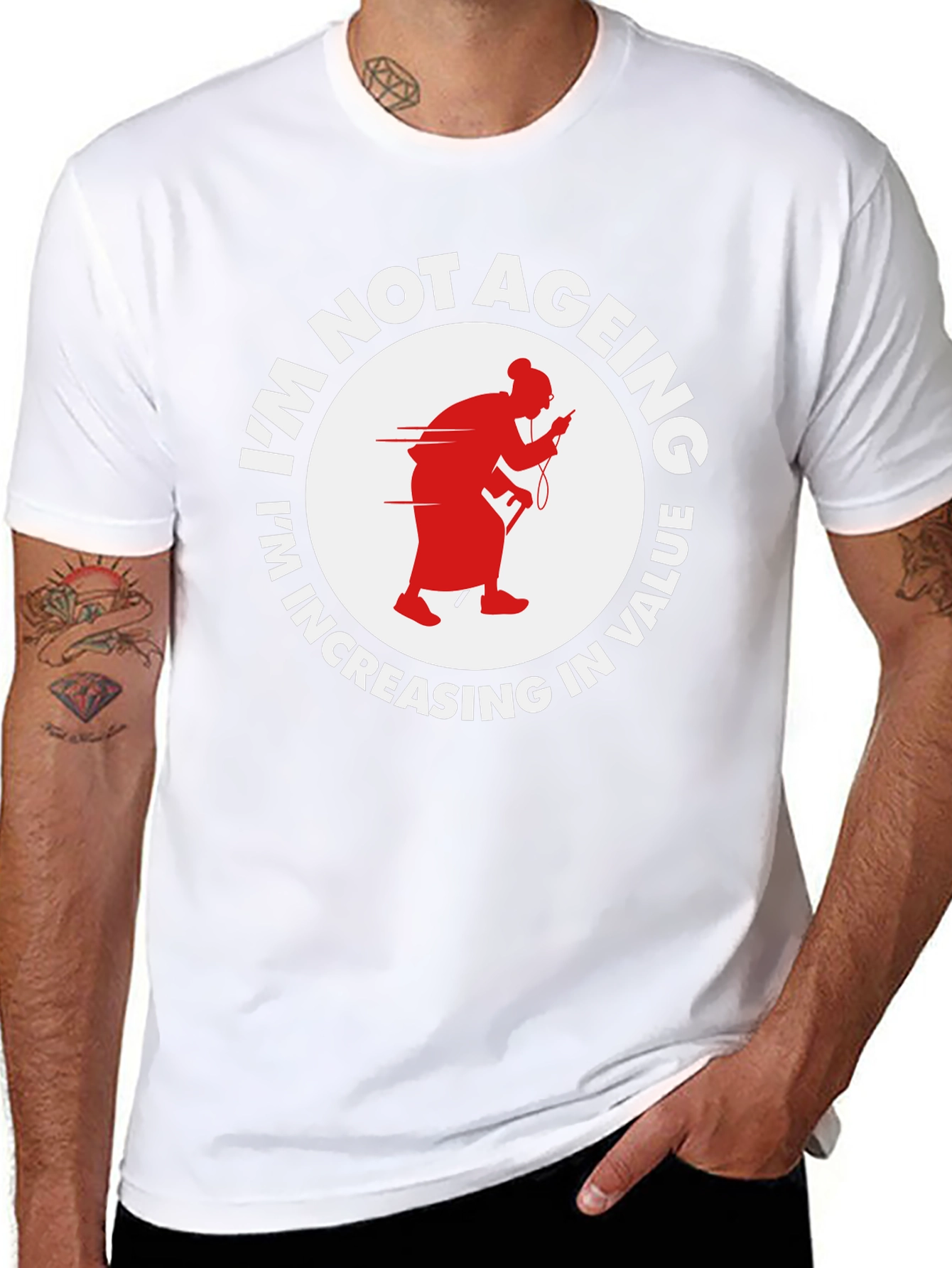 Im Not Ageing T-Shirt - Funny Old Lady Design