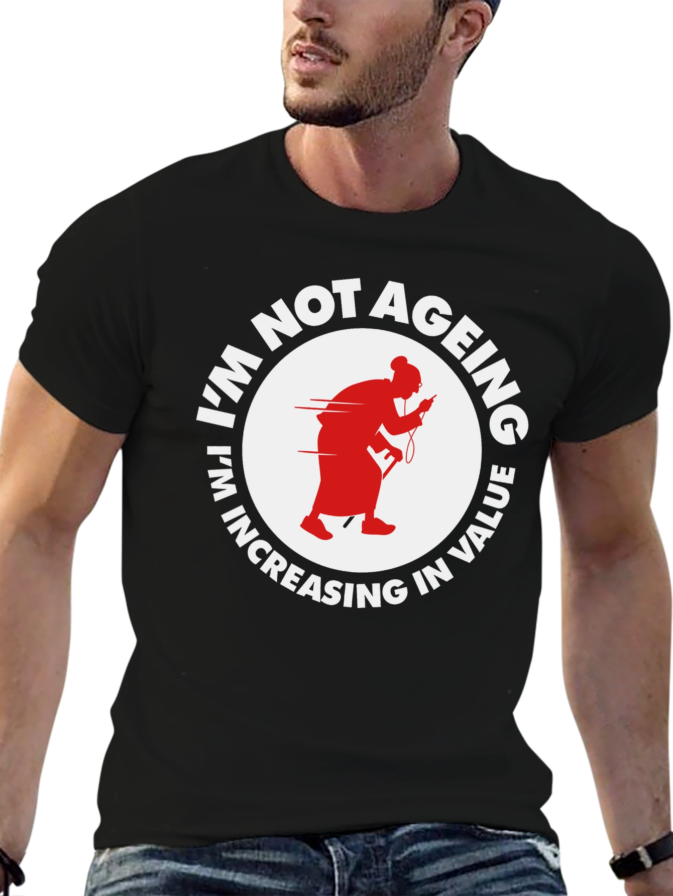 Im Not Ageing T-Shirt - Funny Old Lady Design