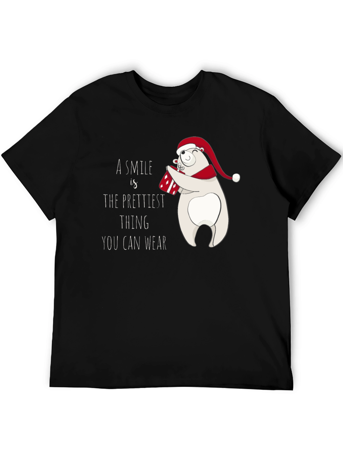 Festive Polar Bear Graphic Tee