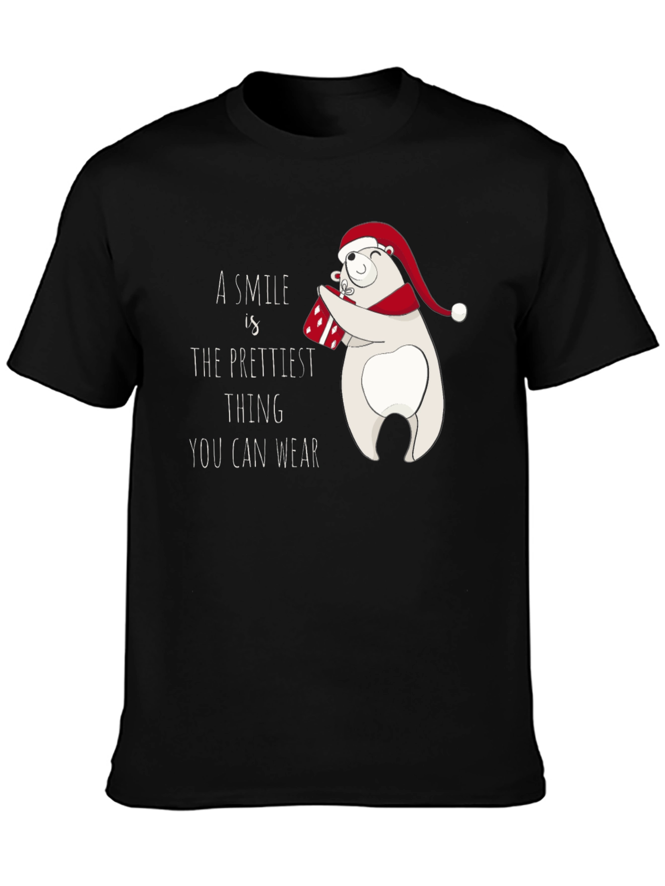 Festive Polar Bear Graphic Tee