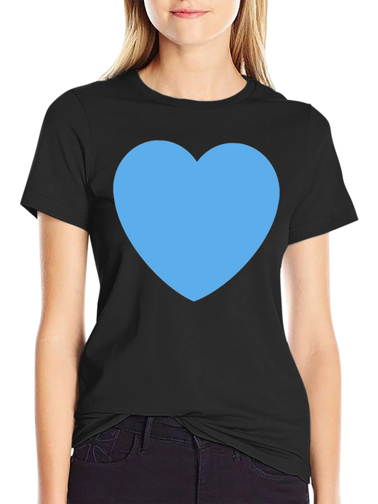 Heart Graphic Black T-Shirt - Express Your Love