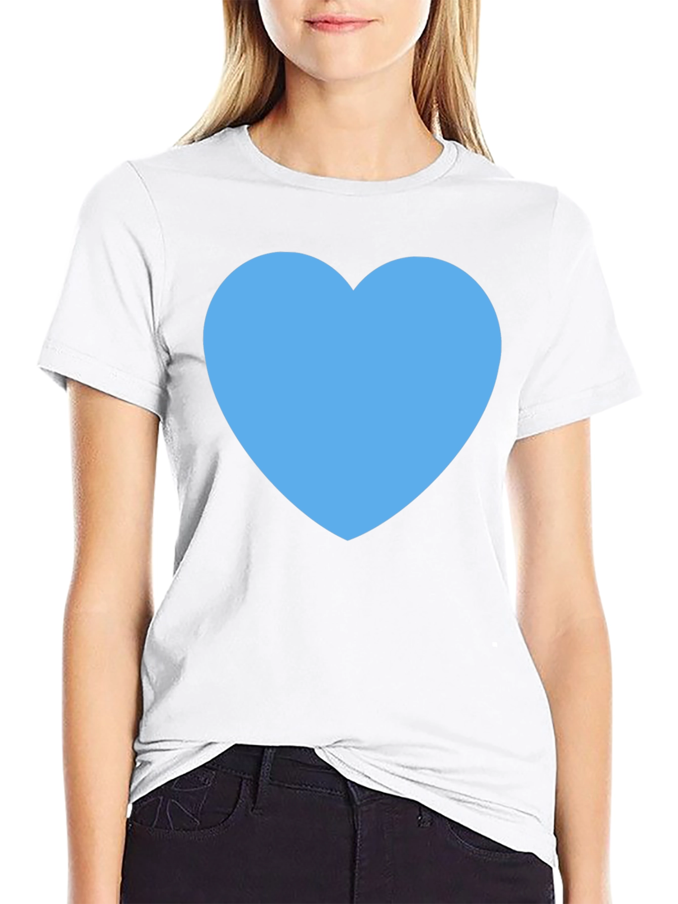 Heart Graphic Black T-Shirt - Express Your Love
