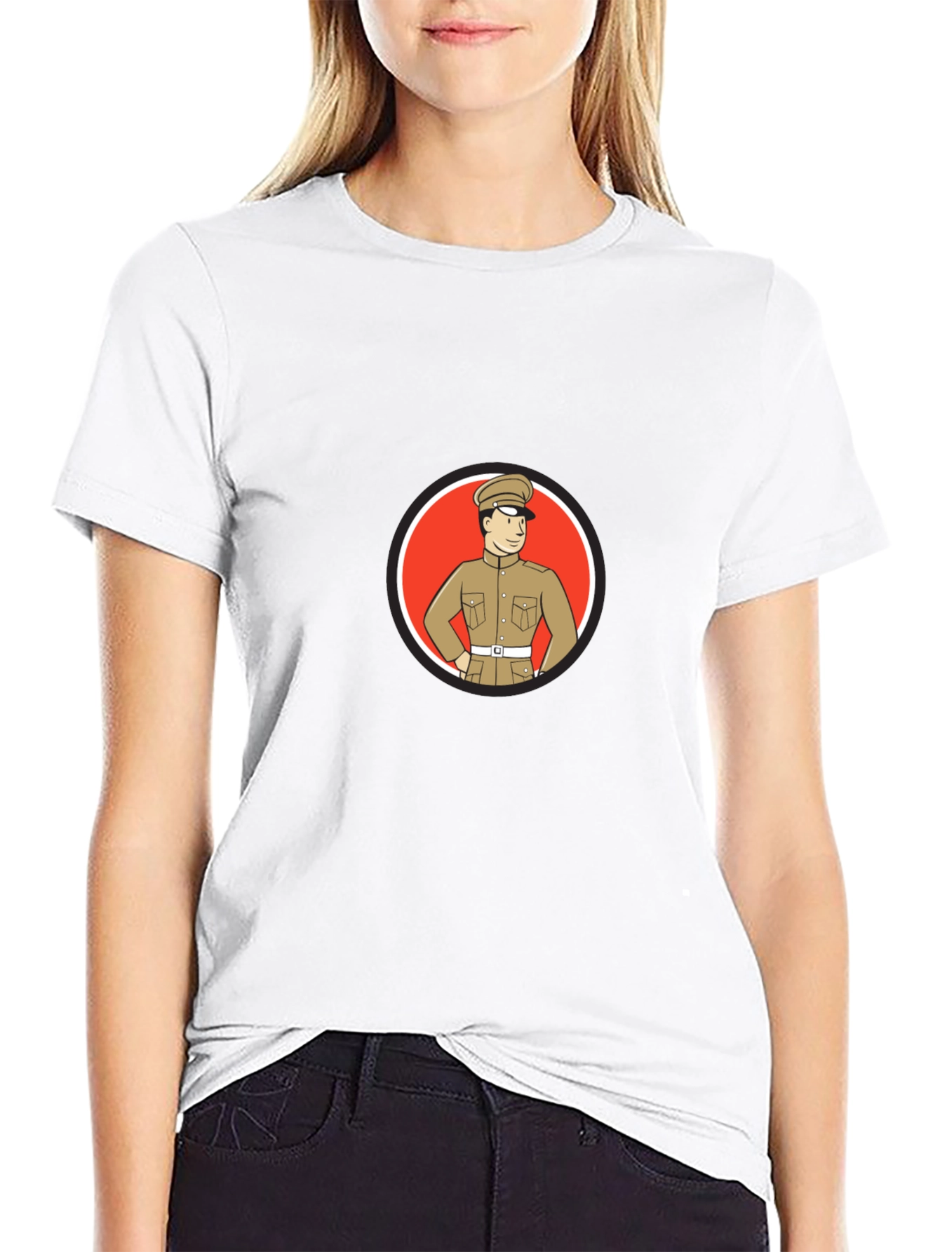 Retro Cartoon Soldier T-Shirt
