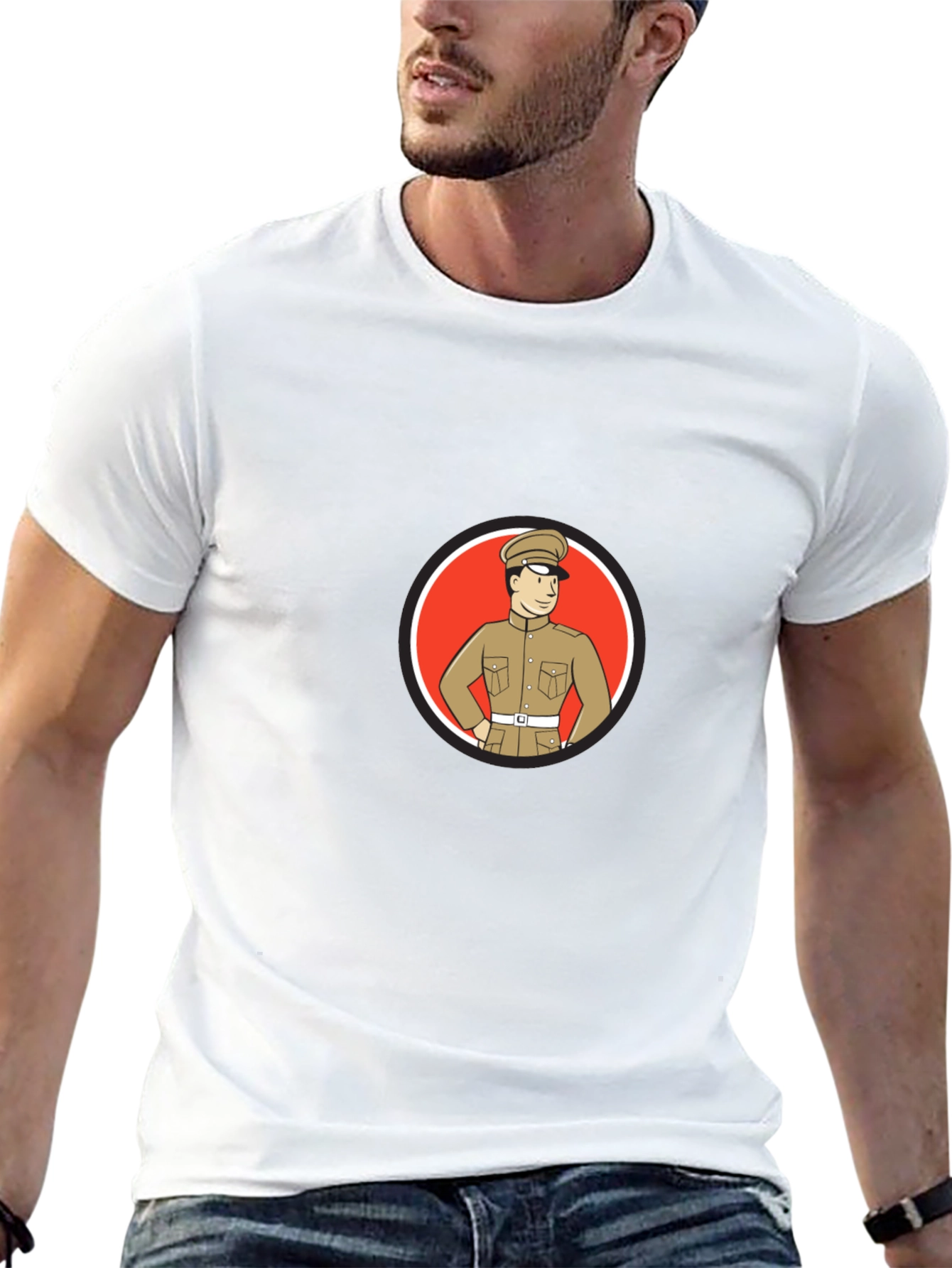 Retro Cartoon Soldier T-Shirt