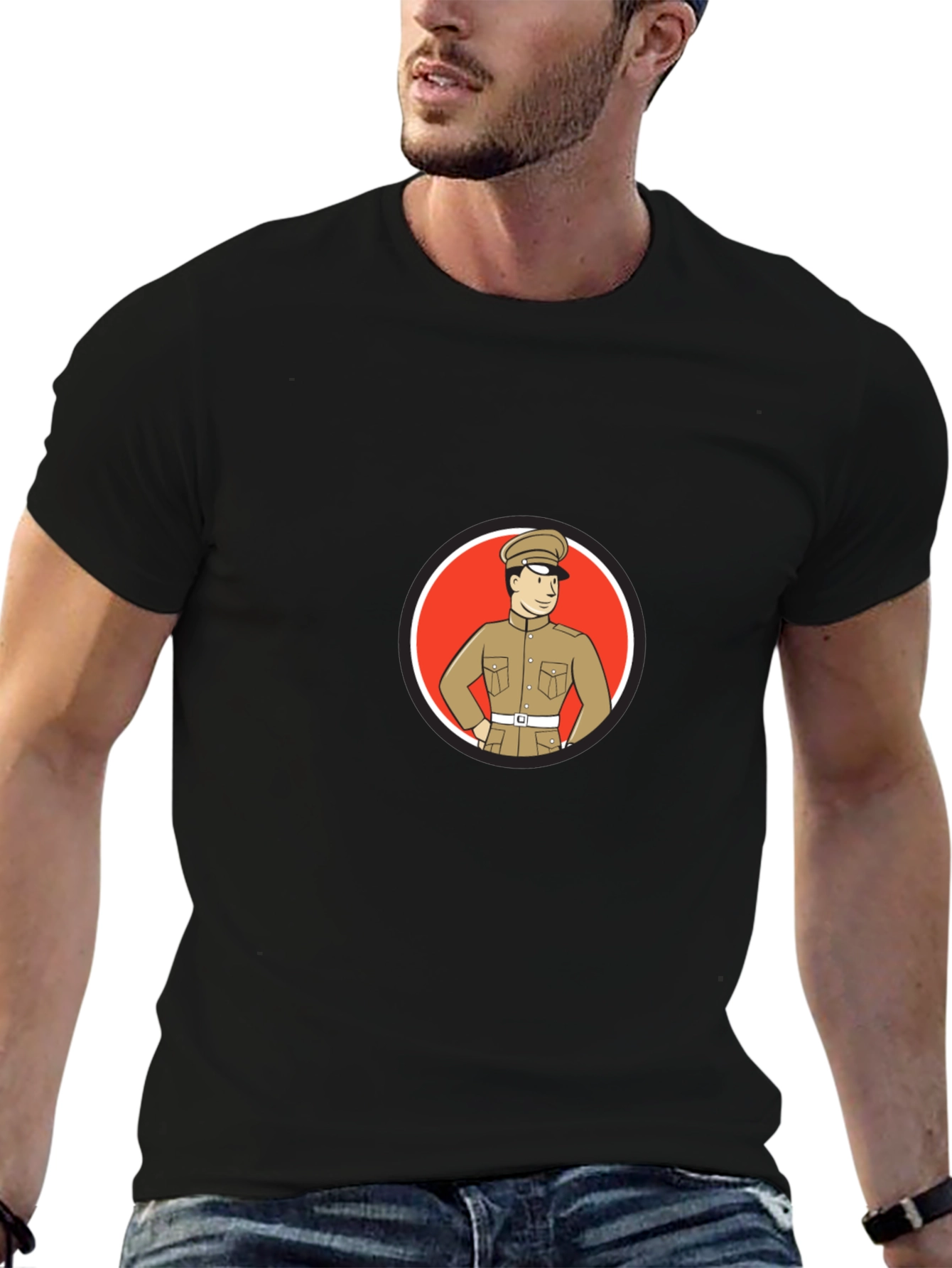 Retro Cartoon Soldier T-Shirt