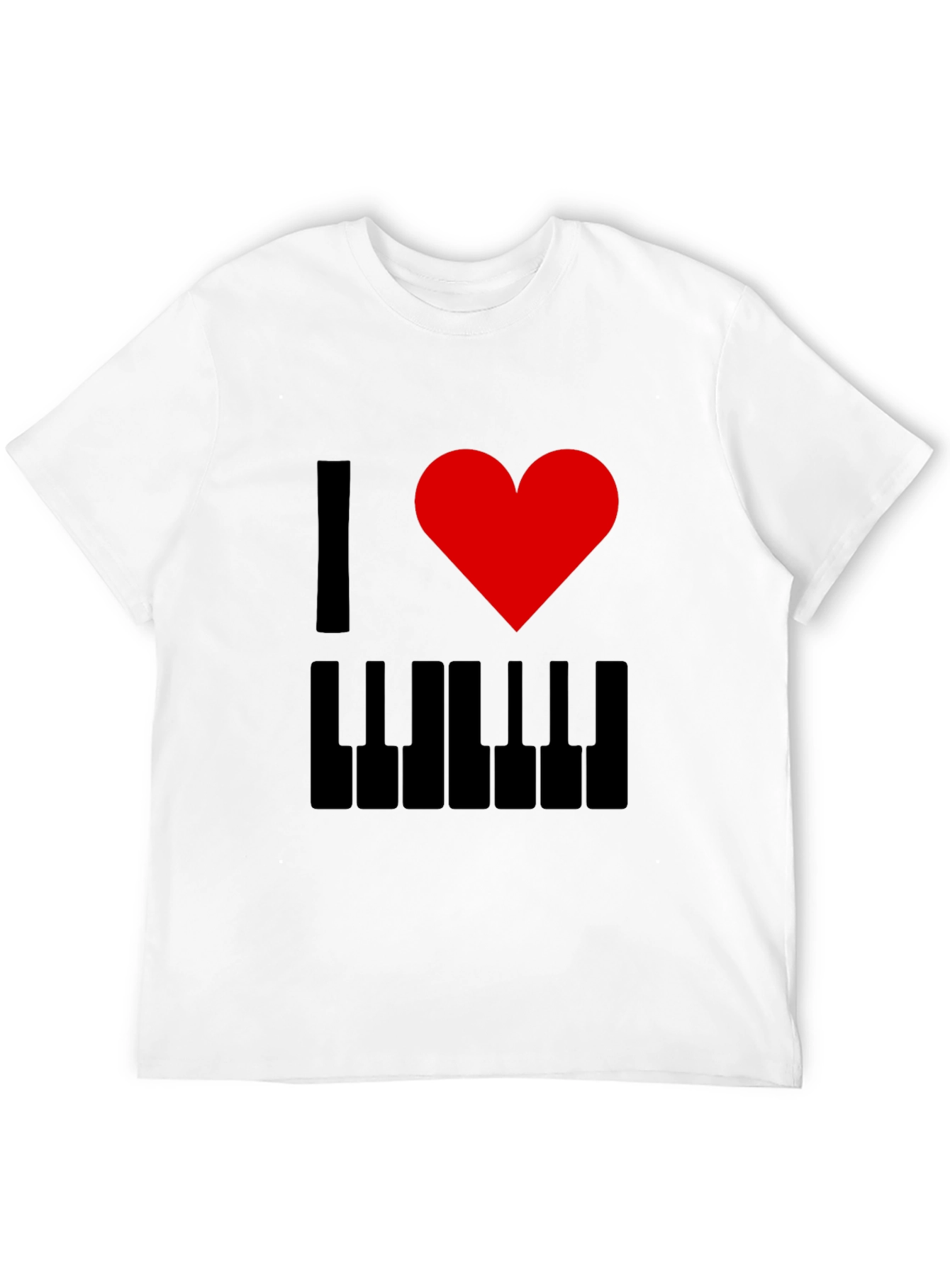 I Love Piano T-Shirt - Music Lover Tee