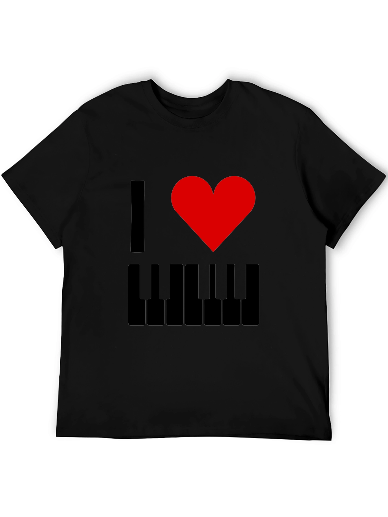 I Love Piano T-Shirt - Music Lover Tee