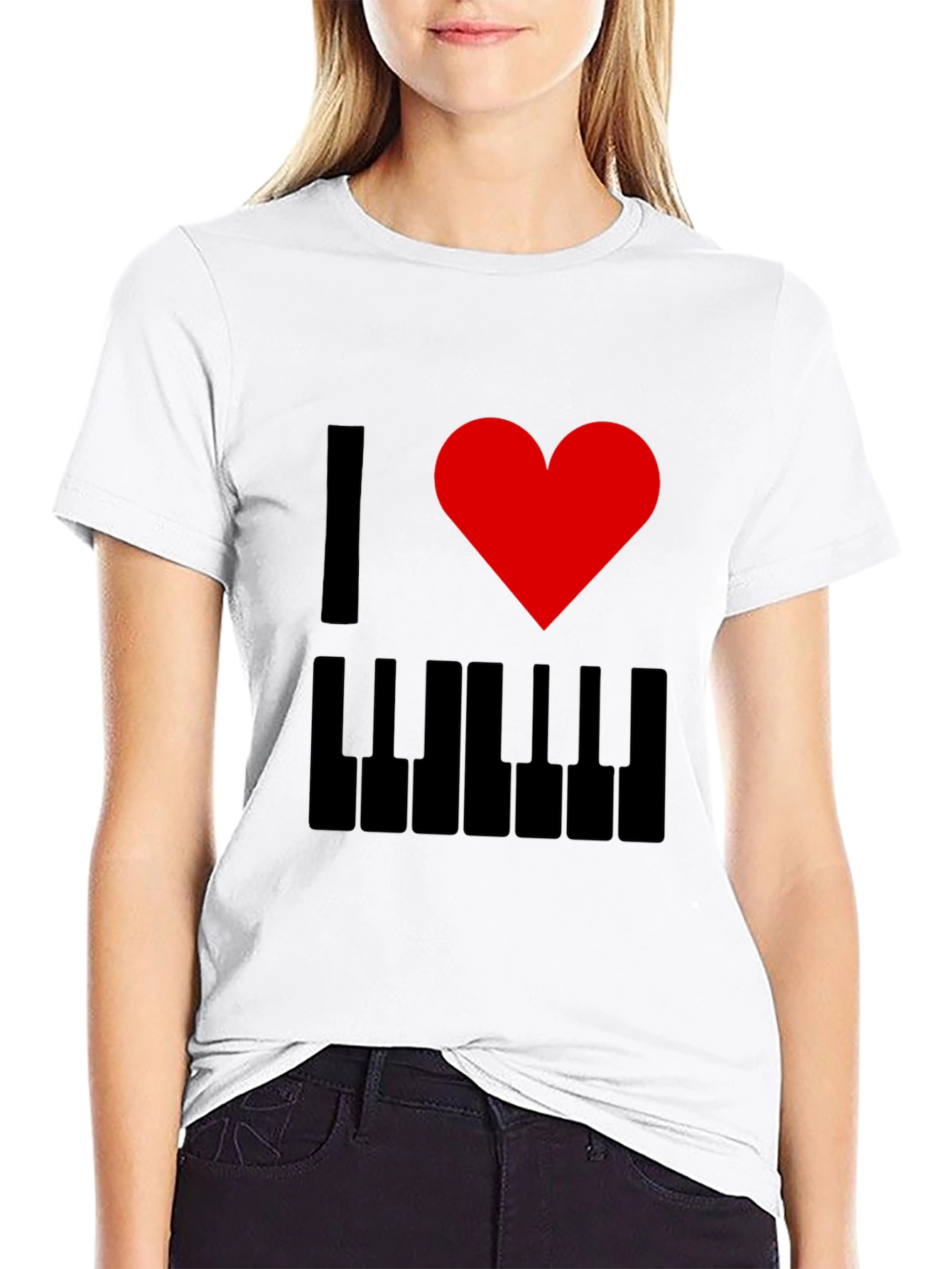 I Love Piano T-Shirt - Music Lover Tee