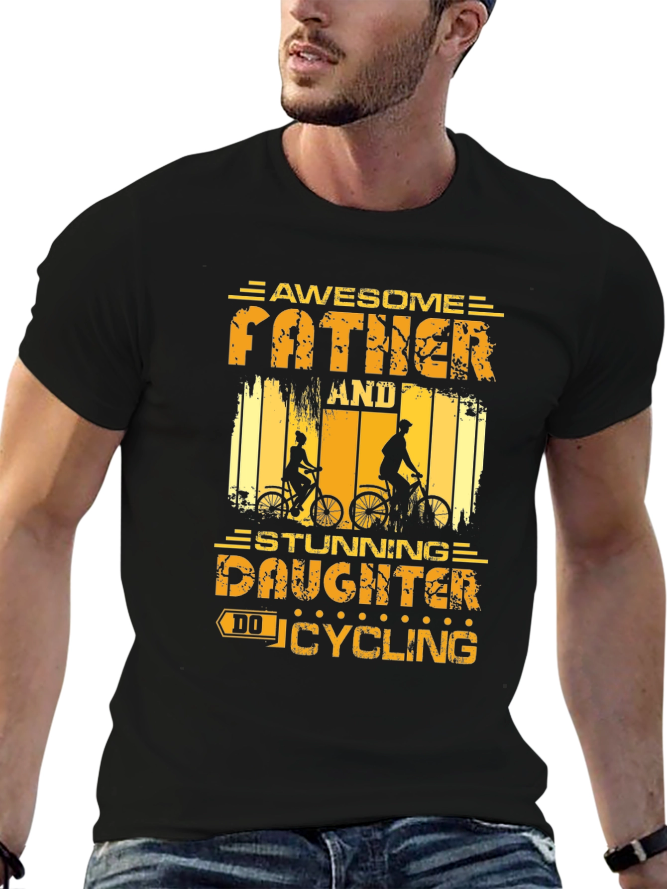 Awesome Father & Daughter Cycling T-Shirt