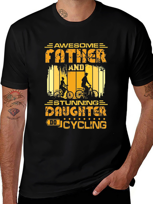 Awesome Father & Daughter Cycling T-Shirt