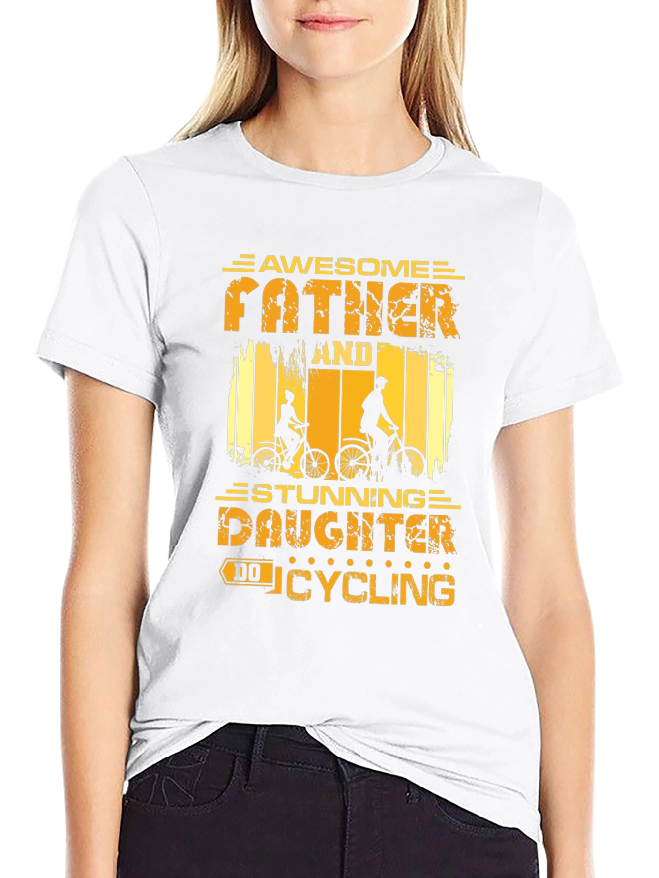 Awesome Father & Daughter Cycling T-Shirt