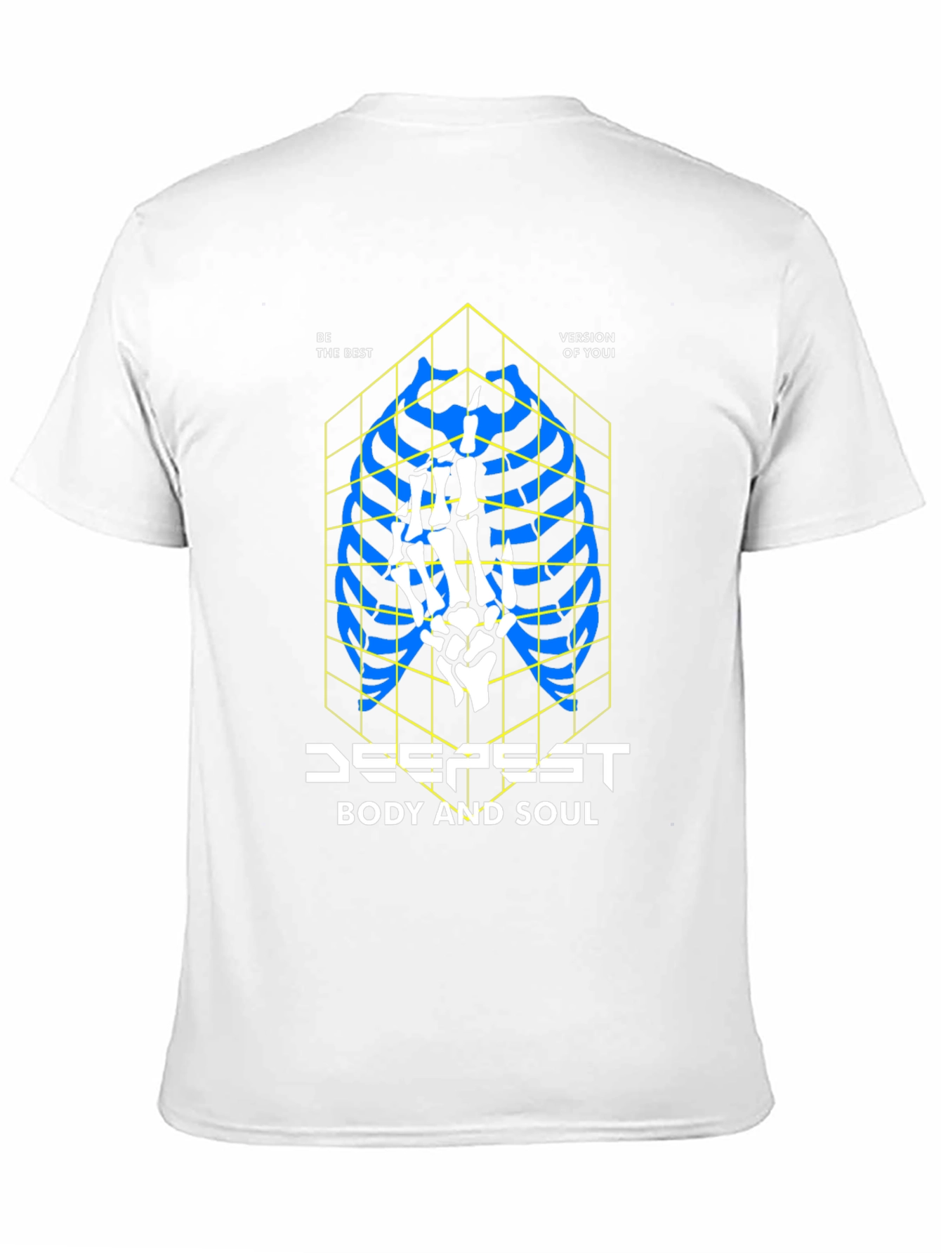 Edgy Skeleton Ribcage Graphic T-Shirt