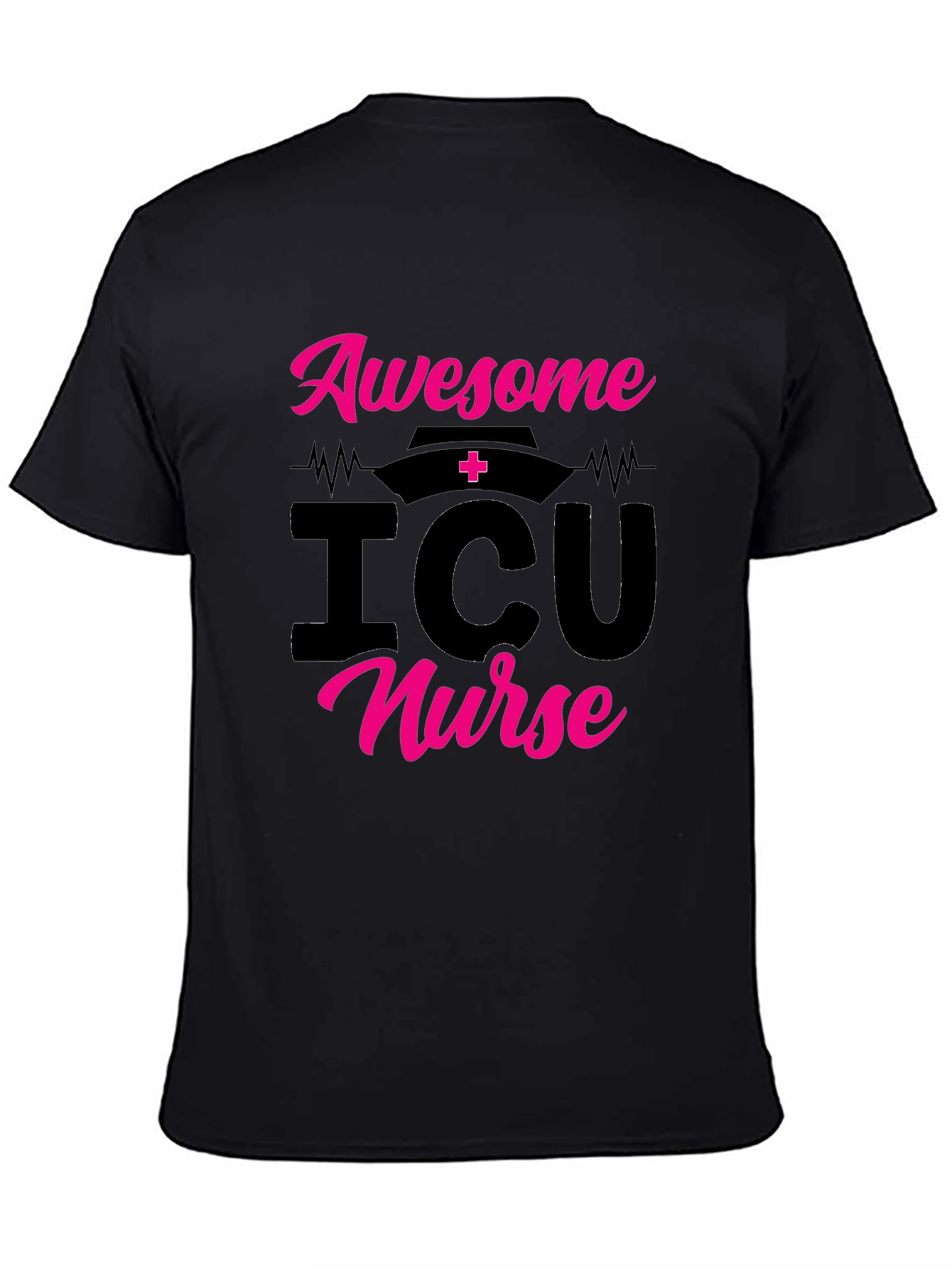 Awesome ICU Nurse Graphic Tee Shirt