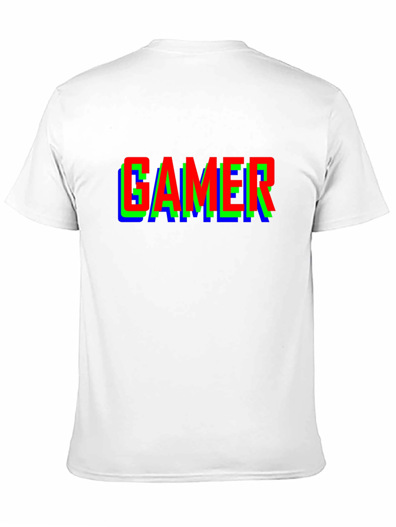 Gamer RGB Glitch Effect T-Shirt