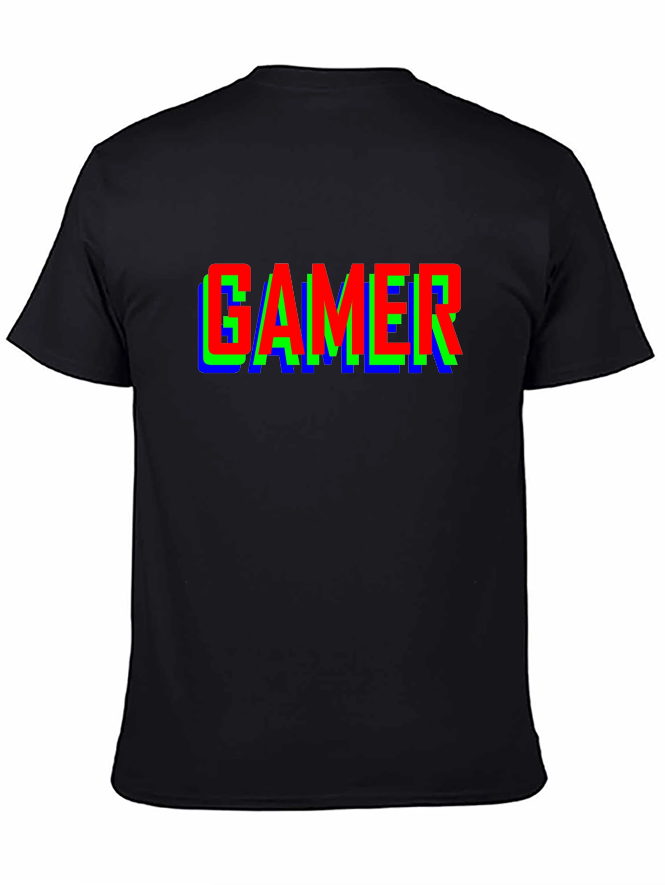 Gamer RGB Glitch Effect T-Shirt