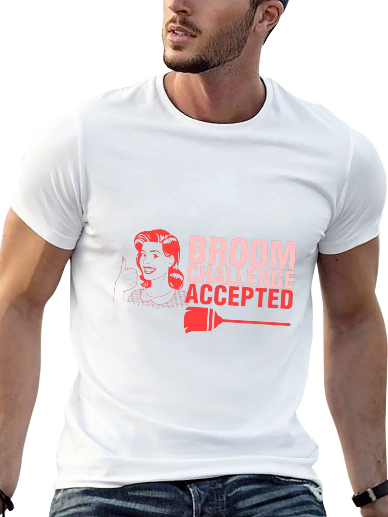 Broom Challenge Accepted Black T-Shirt