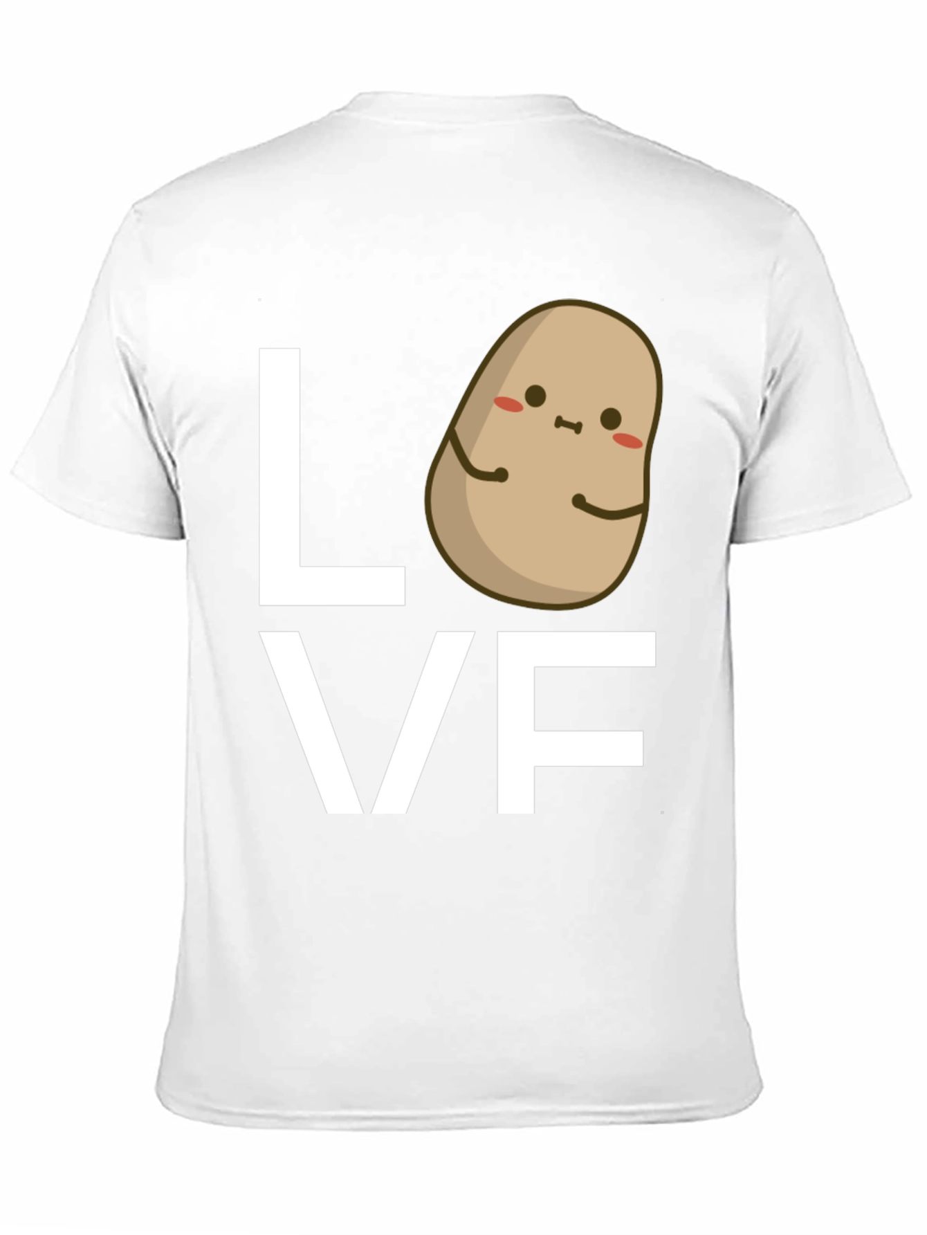 Potato Love Graphic Tee - Black Cotton T-Shirt